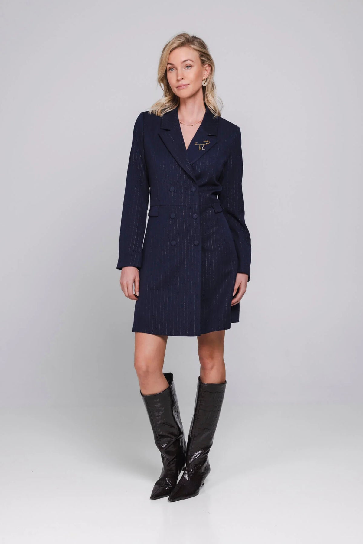 Accentil Ivanna Dress Midnight Blue