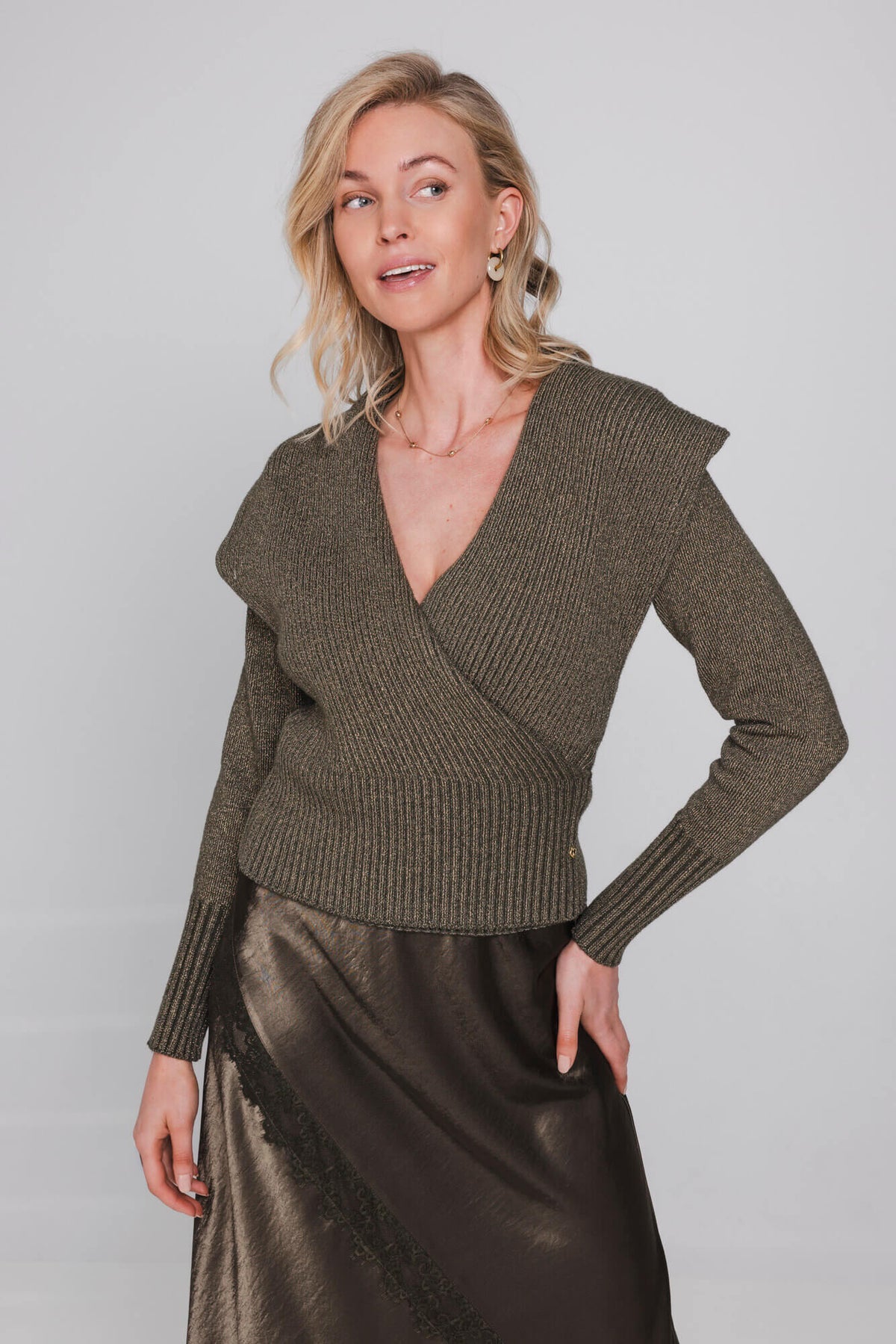 Accentil Sia Knit Moss Green