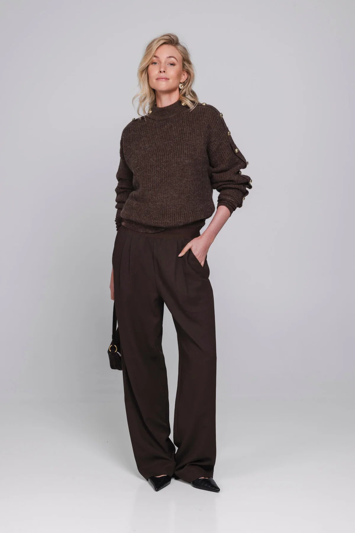 Accentil Pam Pants Deep Cocoa