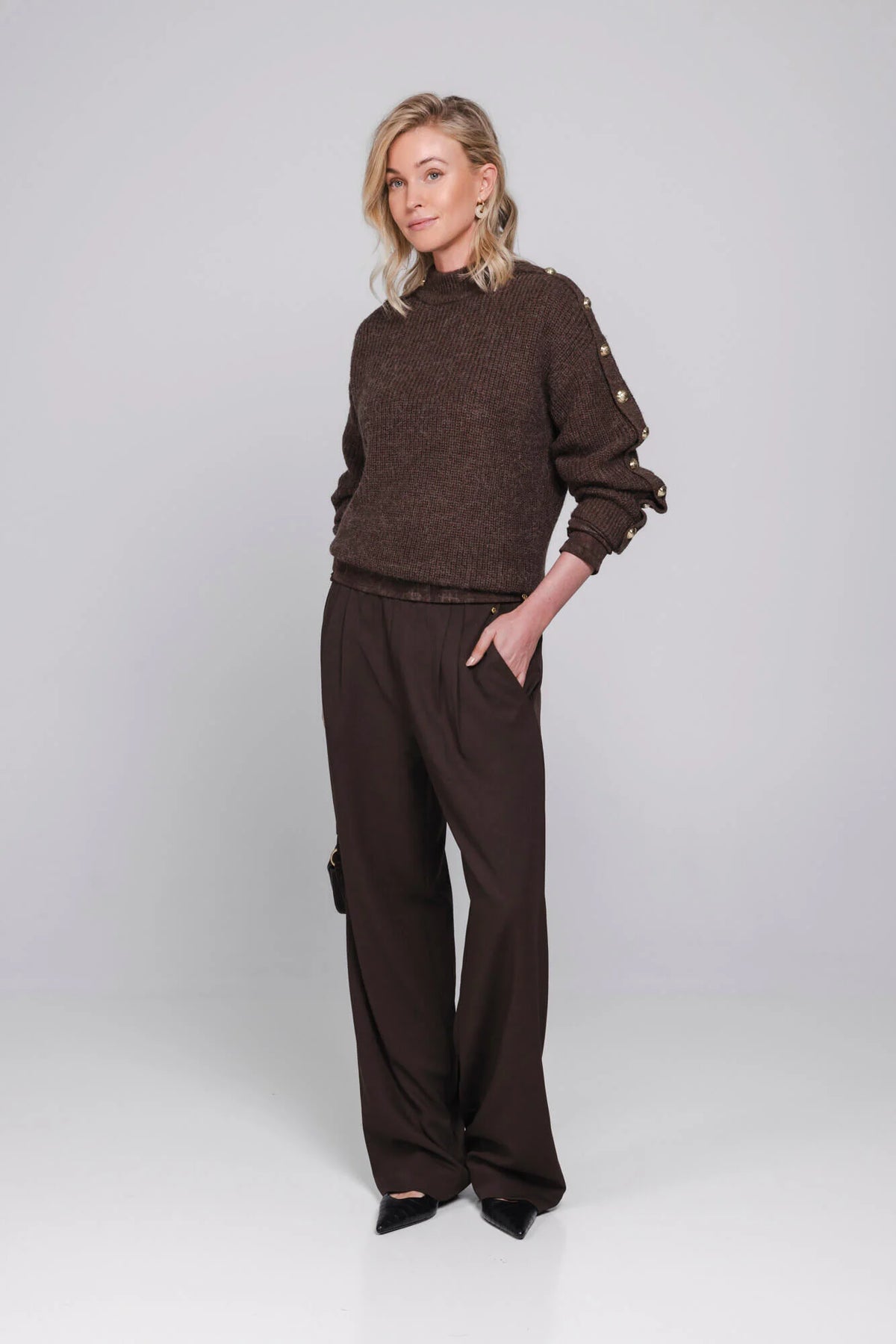 Accentil Pam Pants Deep Cocoa