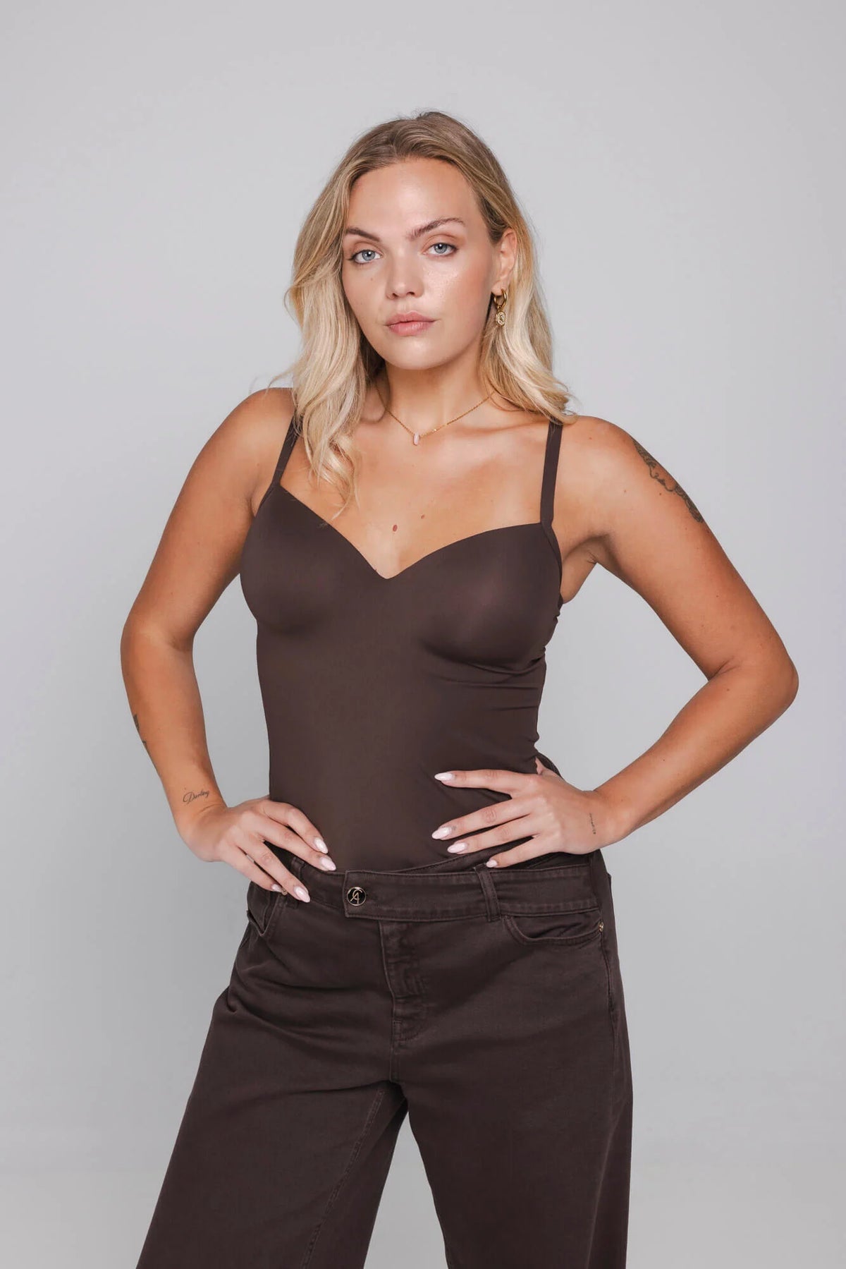 Accentil Bra Sculpt Top Deep Cocoa