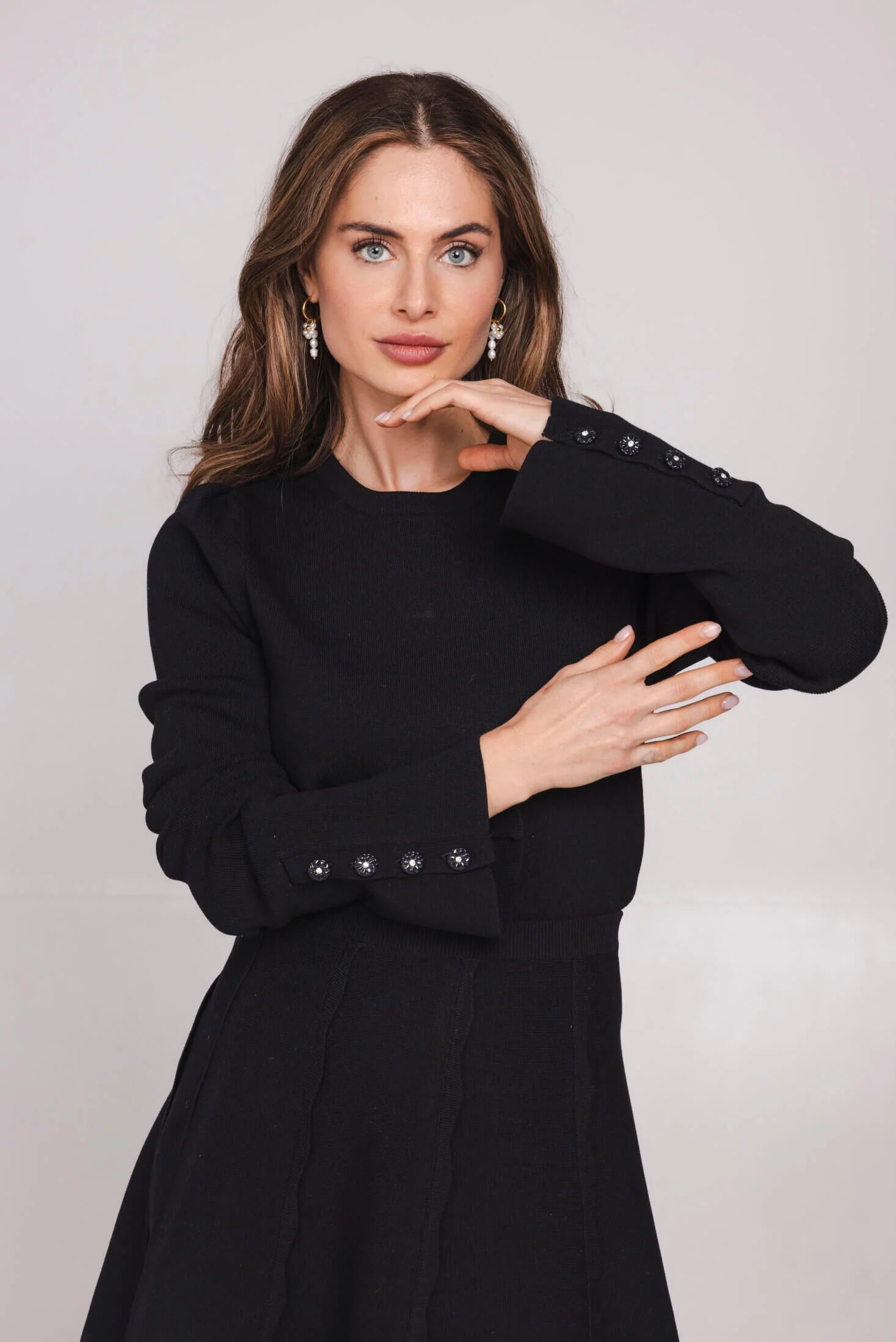 Accentil Danique knitted pullover zwart