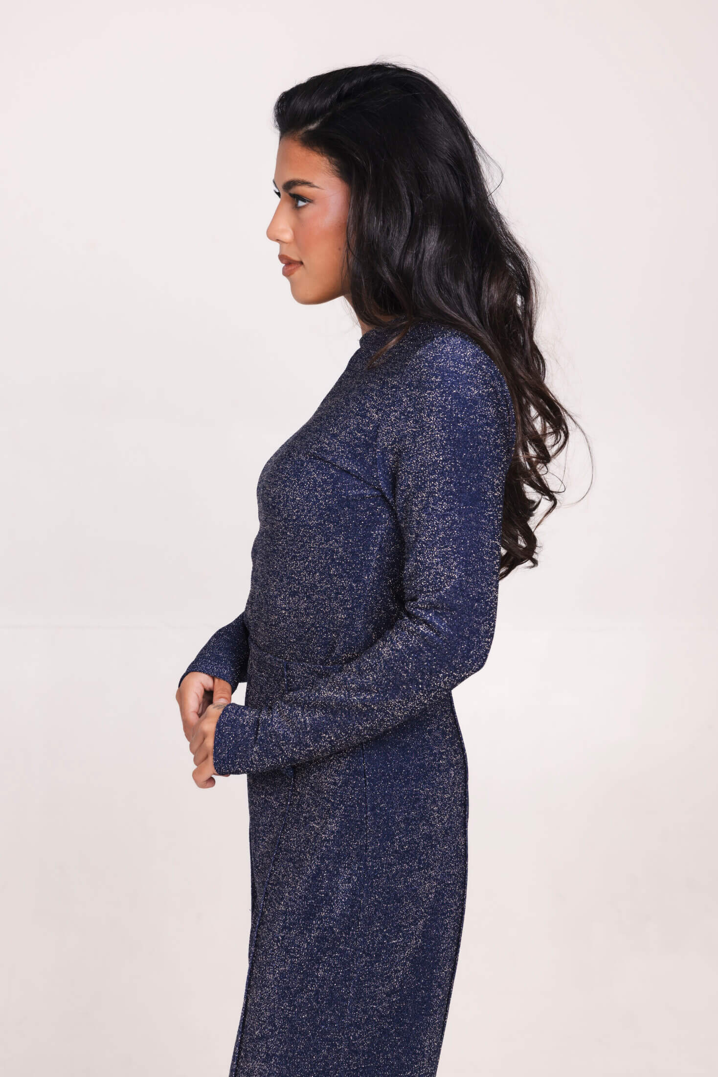 Accentil Feline top navy glam