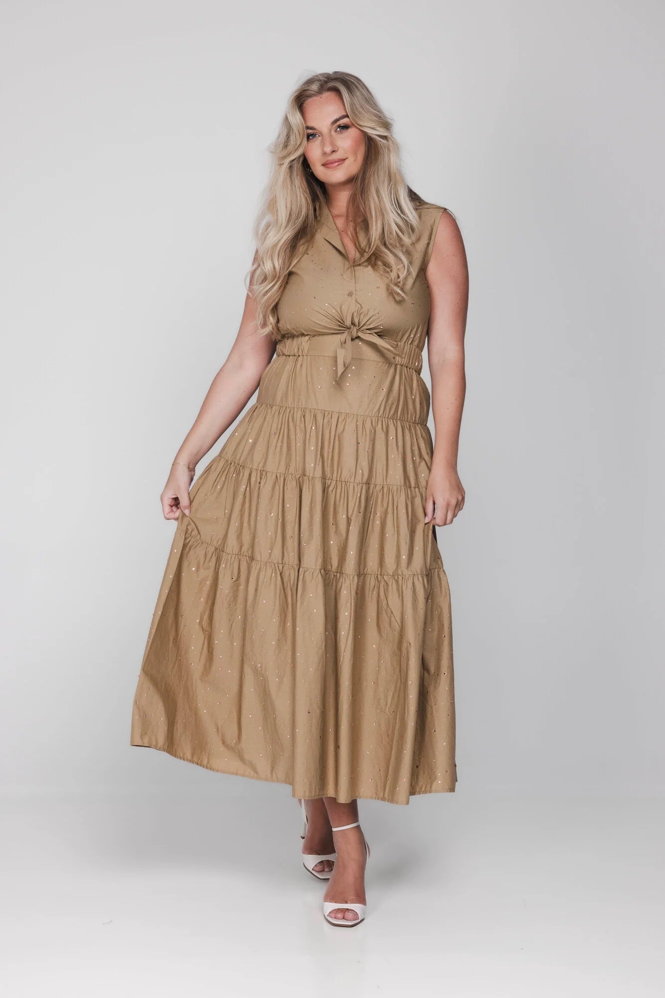 Accentil Robin Dress Sand Sparkle