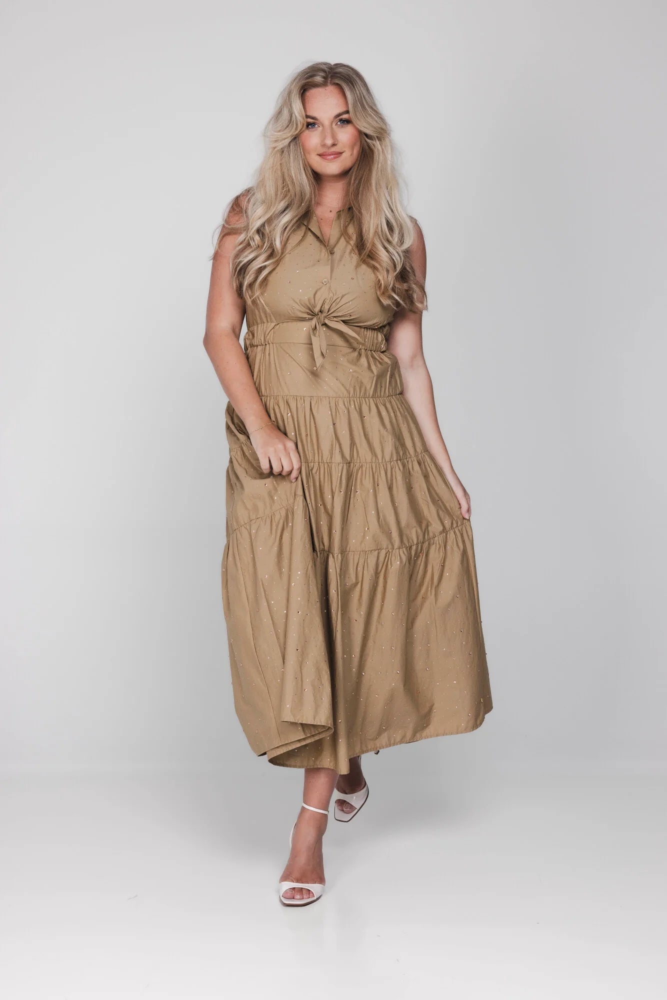 Accentil Robin Dress Sand Sparkle