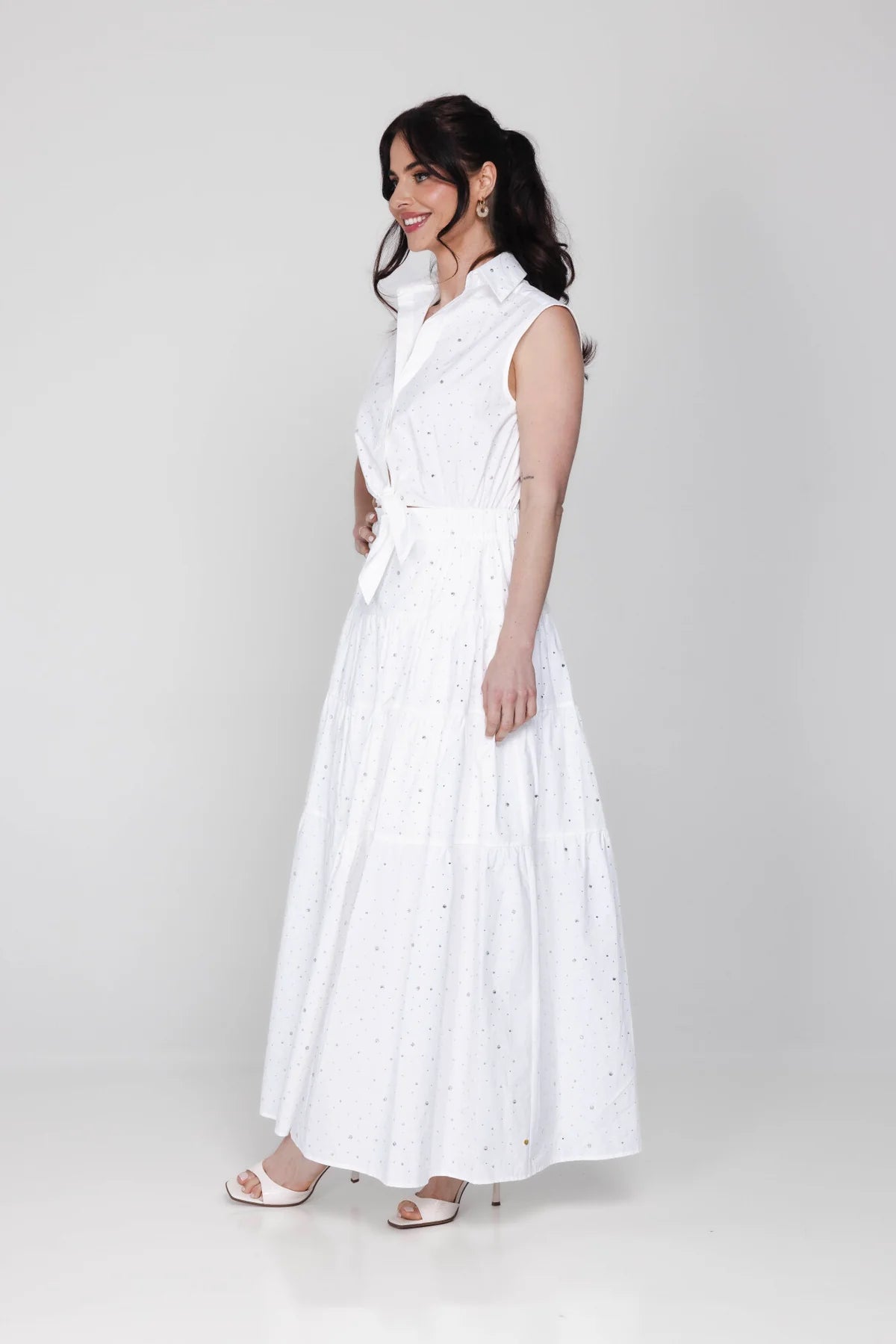 Accentil Robin Dress Off White Sparkle