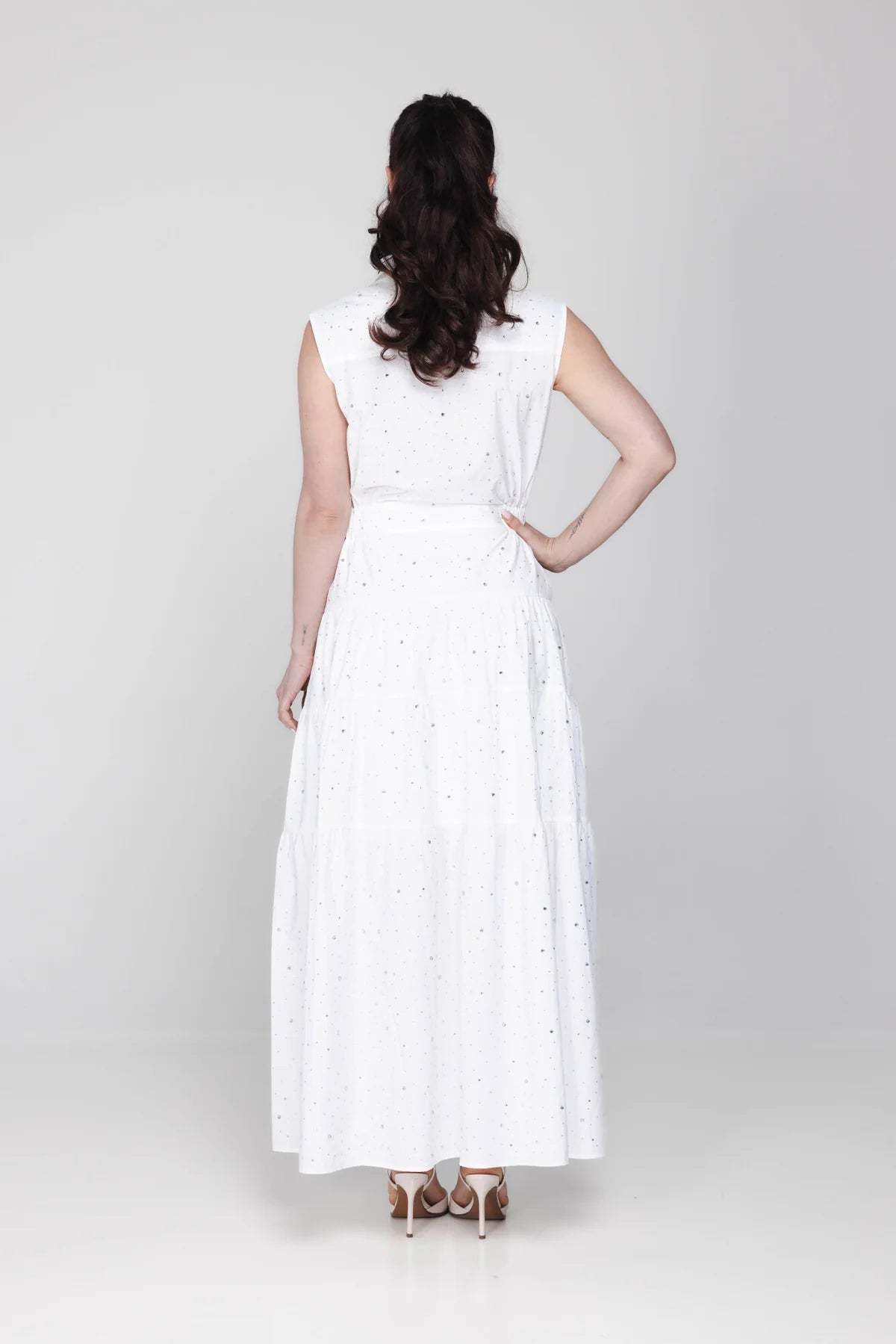 Accentil Robin Dress Off White Sparkle
