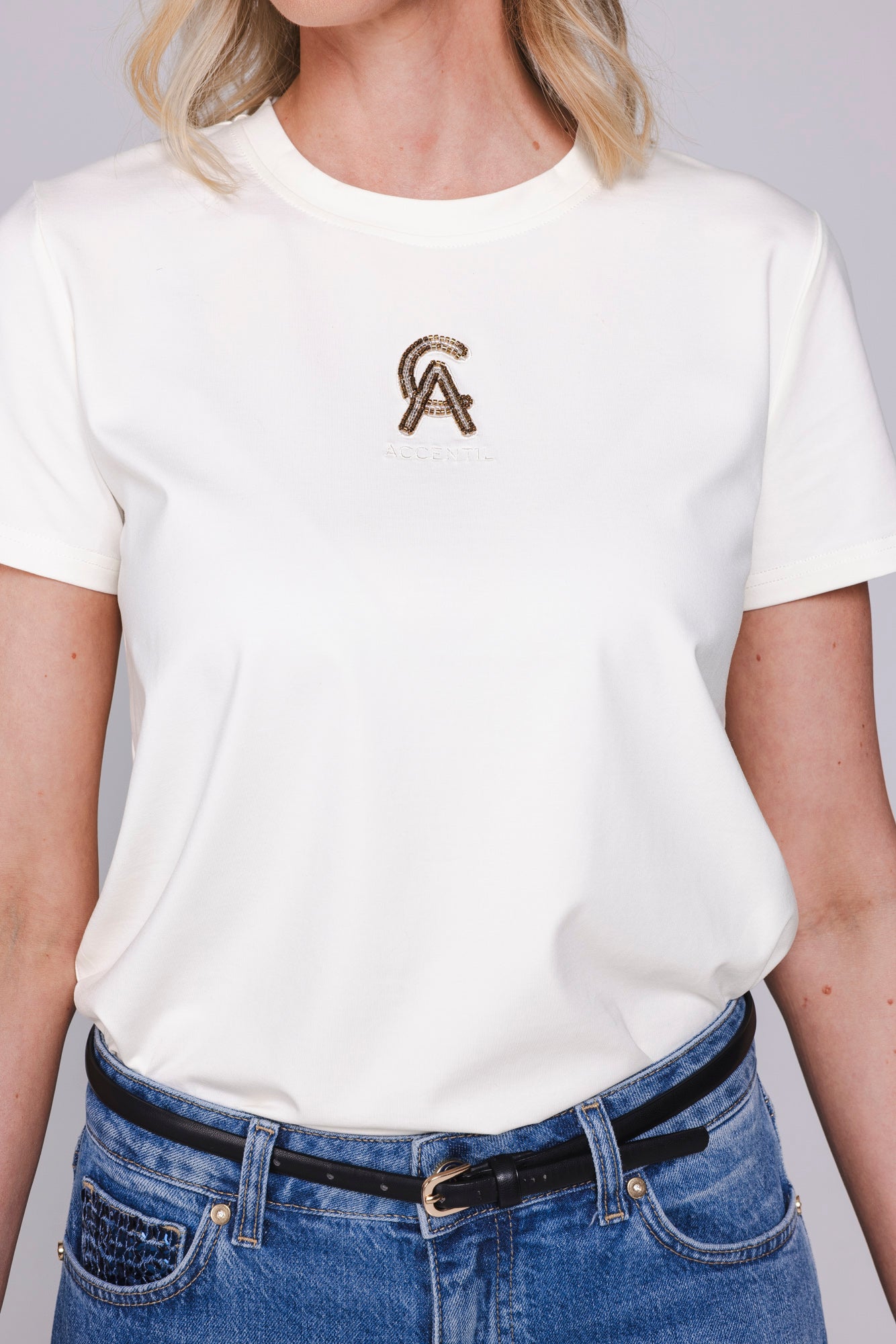 Accentil Evelin T-shirt Winter White