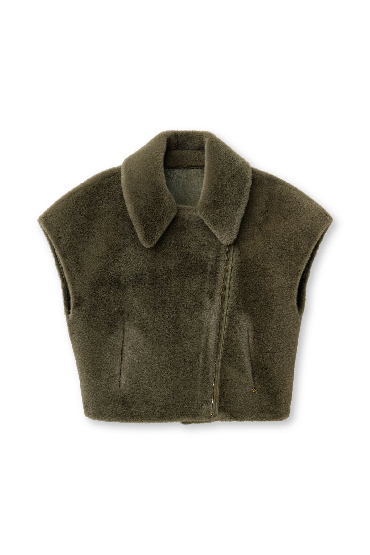 Accentil Verina Gilet Moss Green