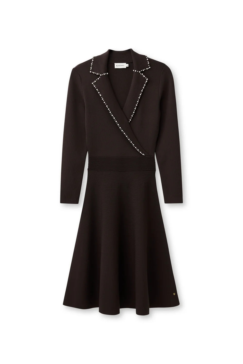 Accentil Ilani Knit Dress Dark Roast
