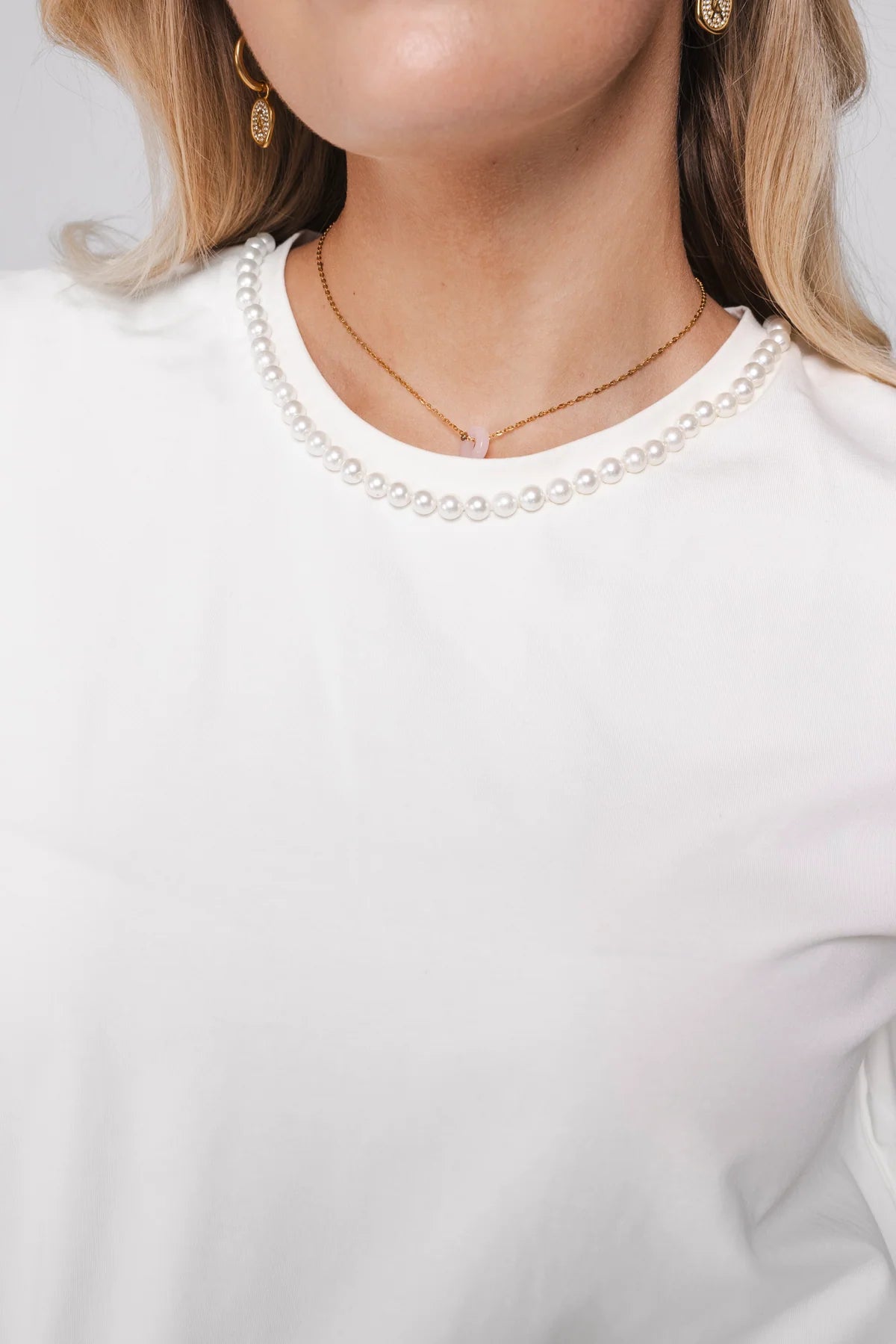 Accentil Zeya T-Shirt Warm Ivory