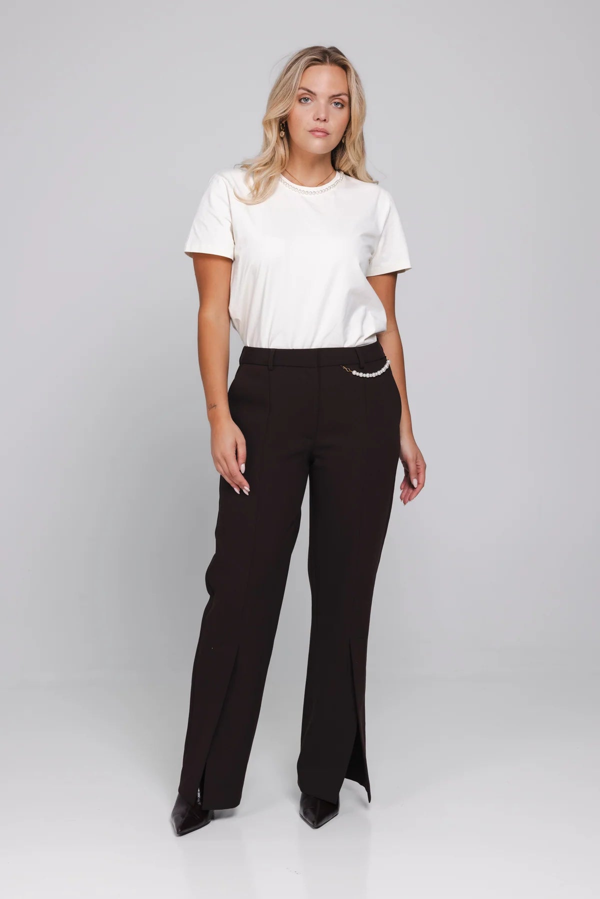 Accentil Zeya T-Shirt Warm Ivory