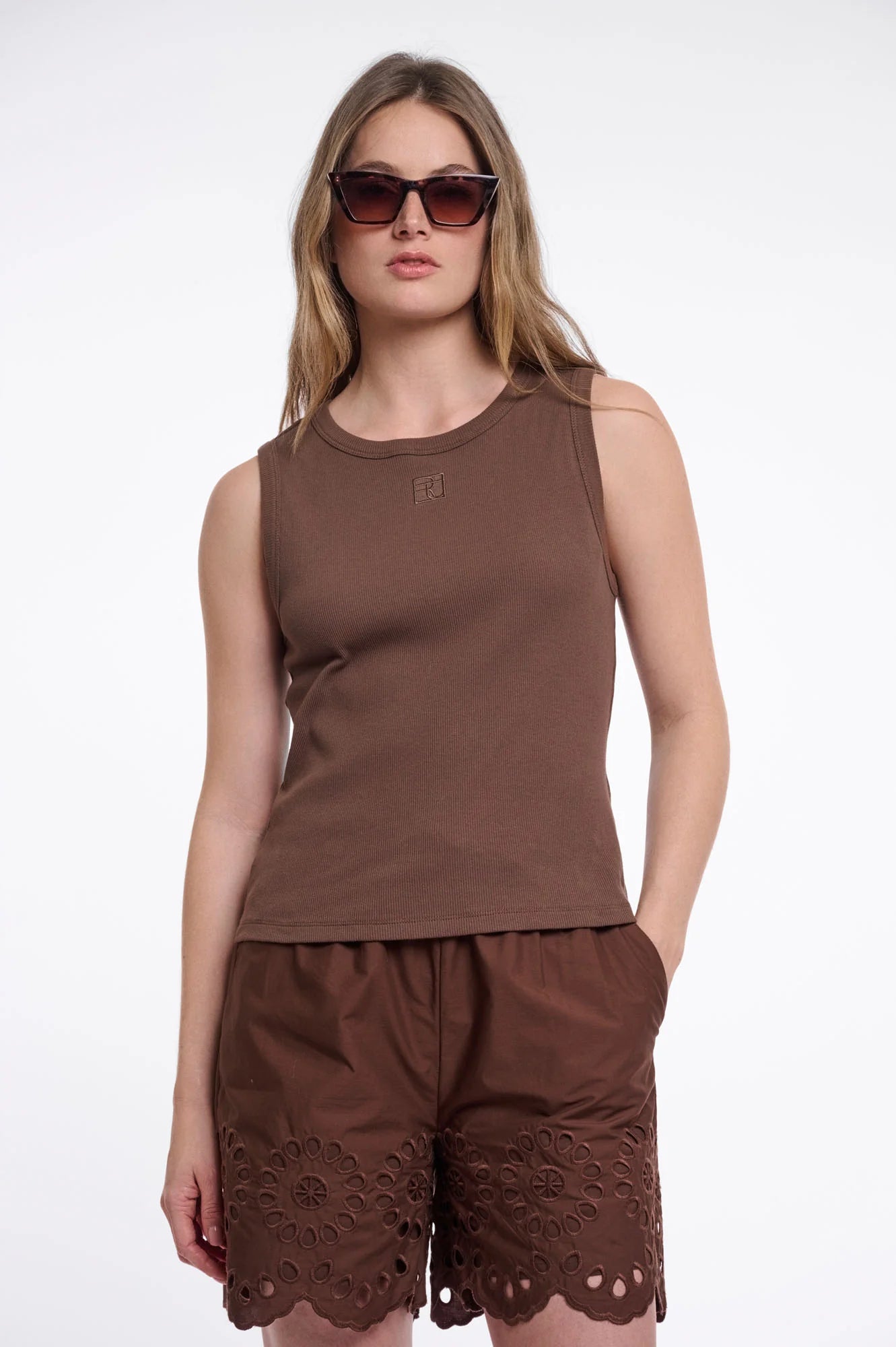 Rino & Pelle Arze Tanktop Dark Brown
