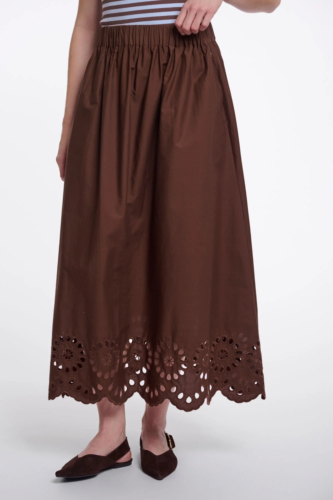 Rino & Pelle Asse Skirt Dark Brown