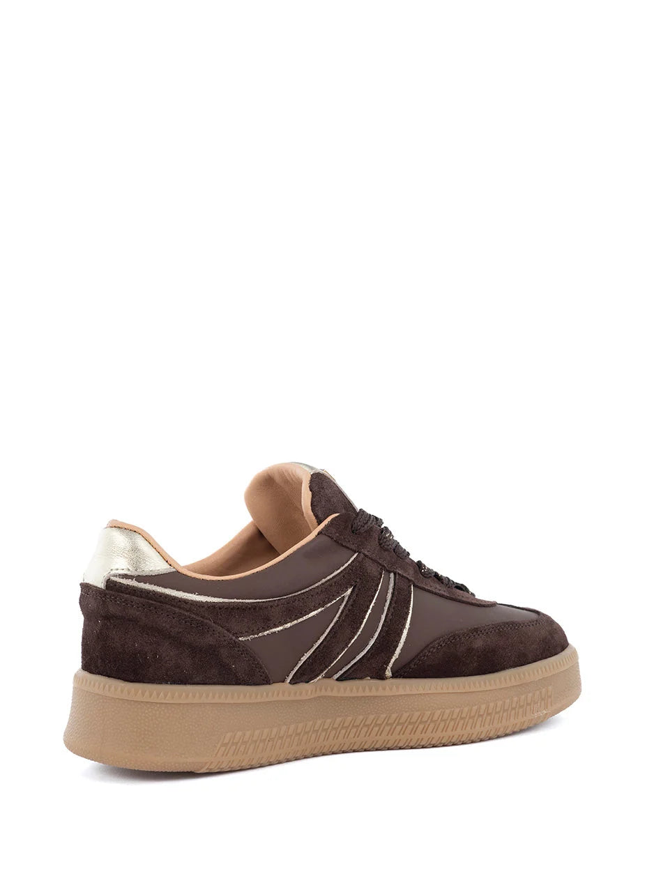 Babouche Sneaker Jilly donkerbruin