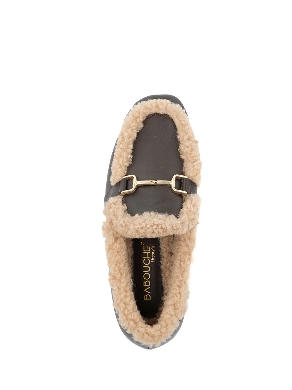 Babouche Loafer Loki donkerbruin