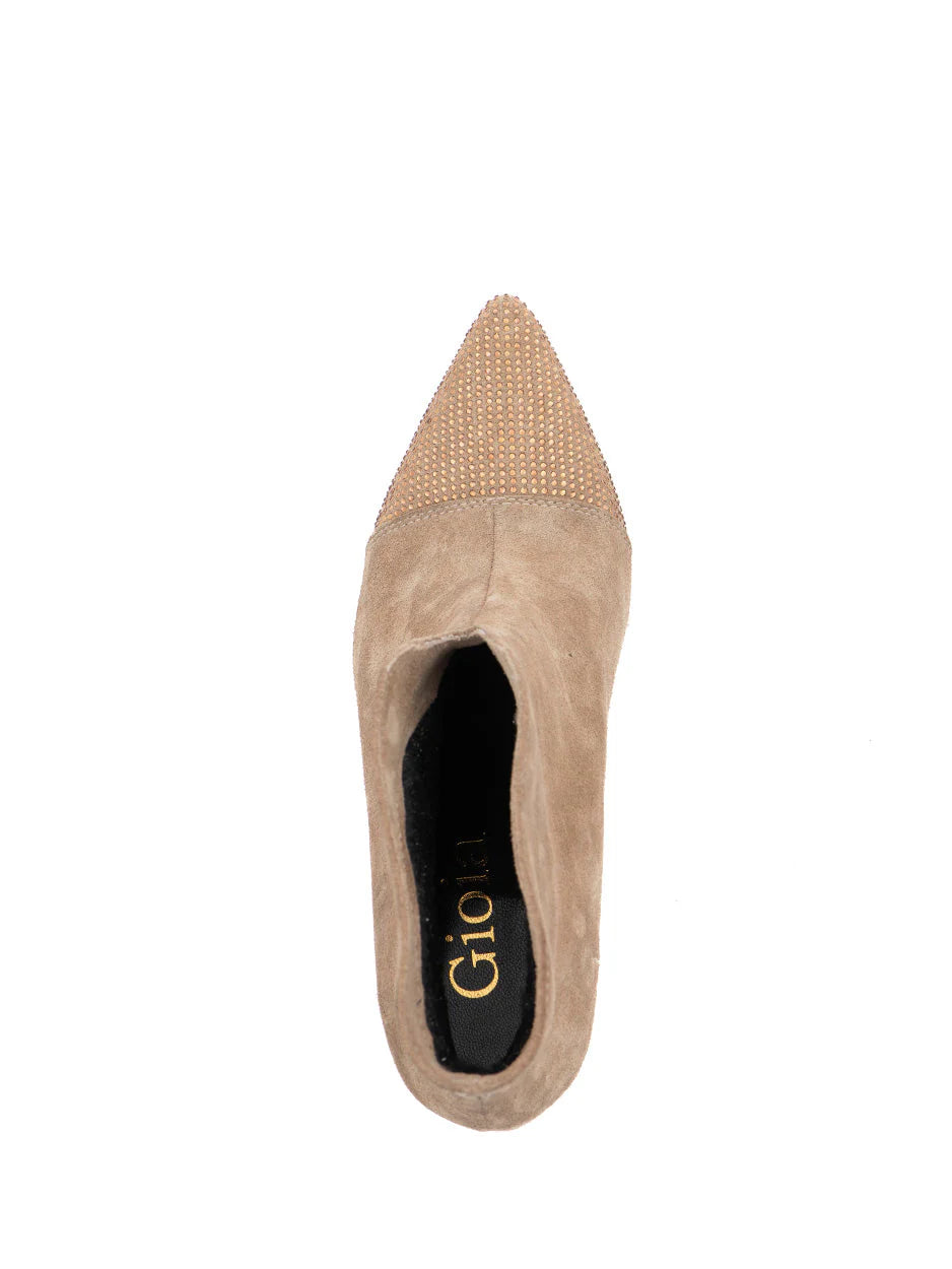 Babouche Zelia enkellaars Kum