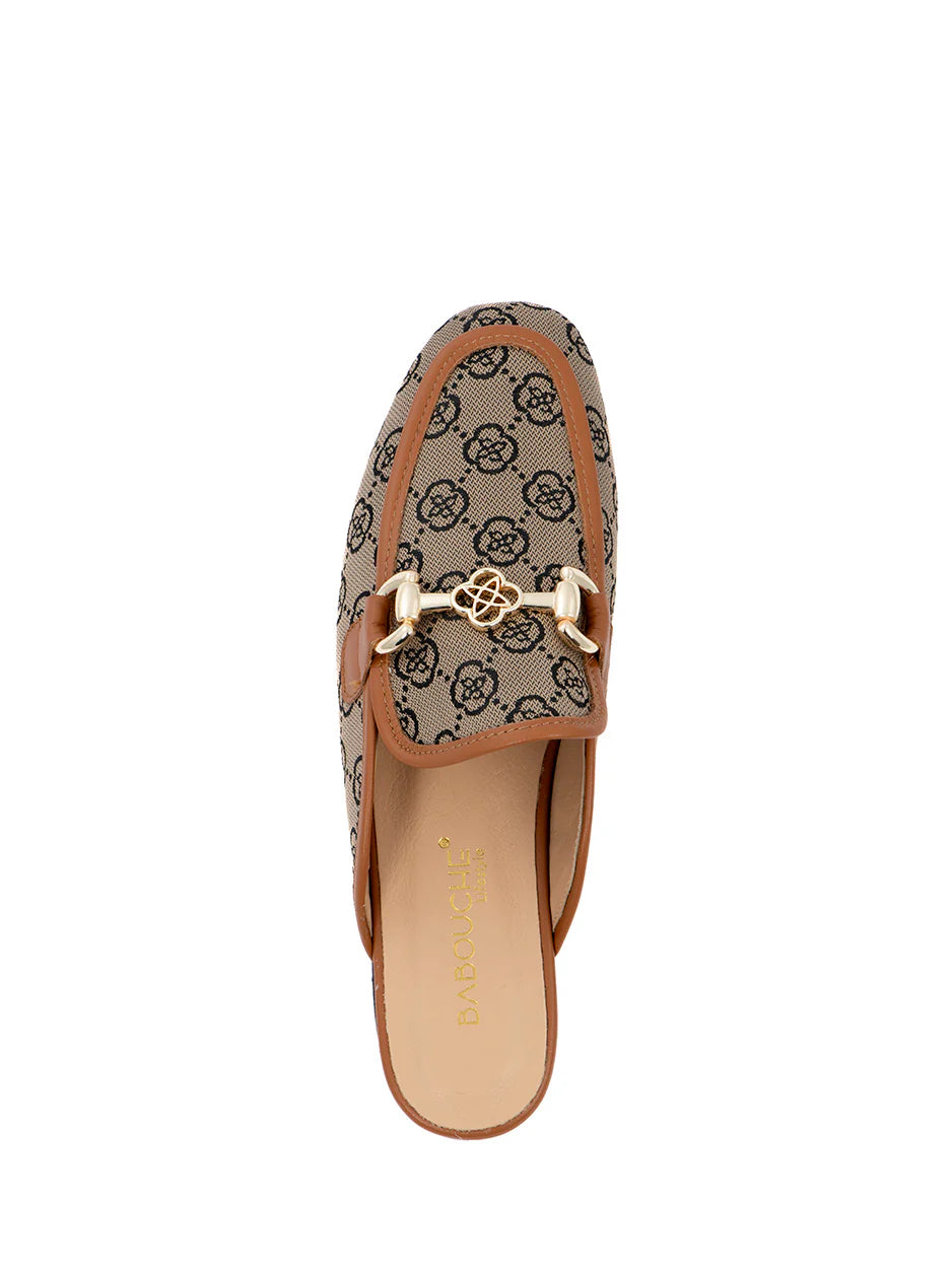 Babouche Nea Muiltjes Beige/Cognac