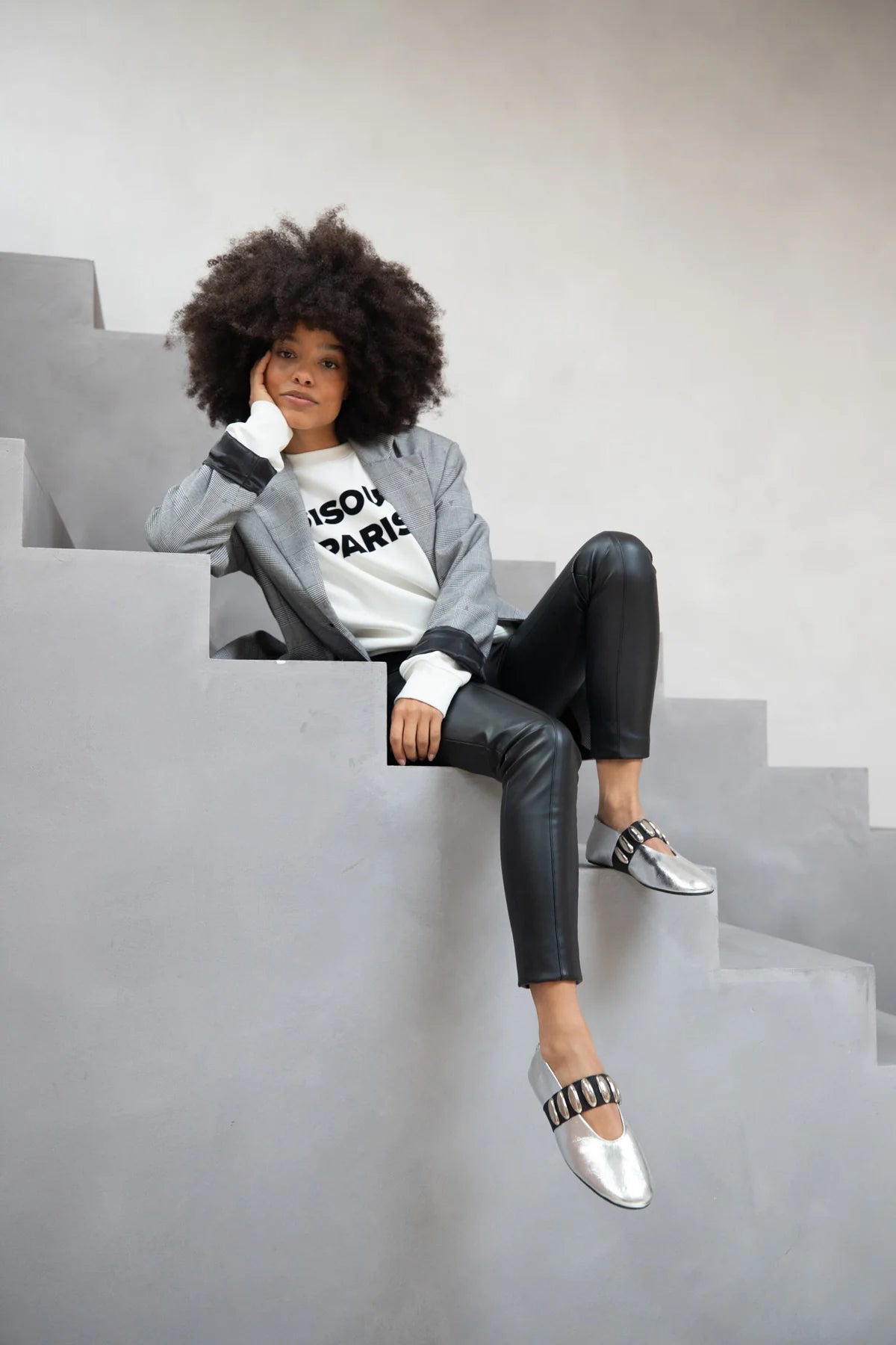 Babouche Eden Ballerina zilver