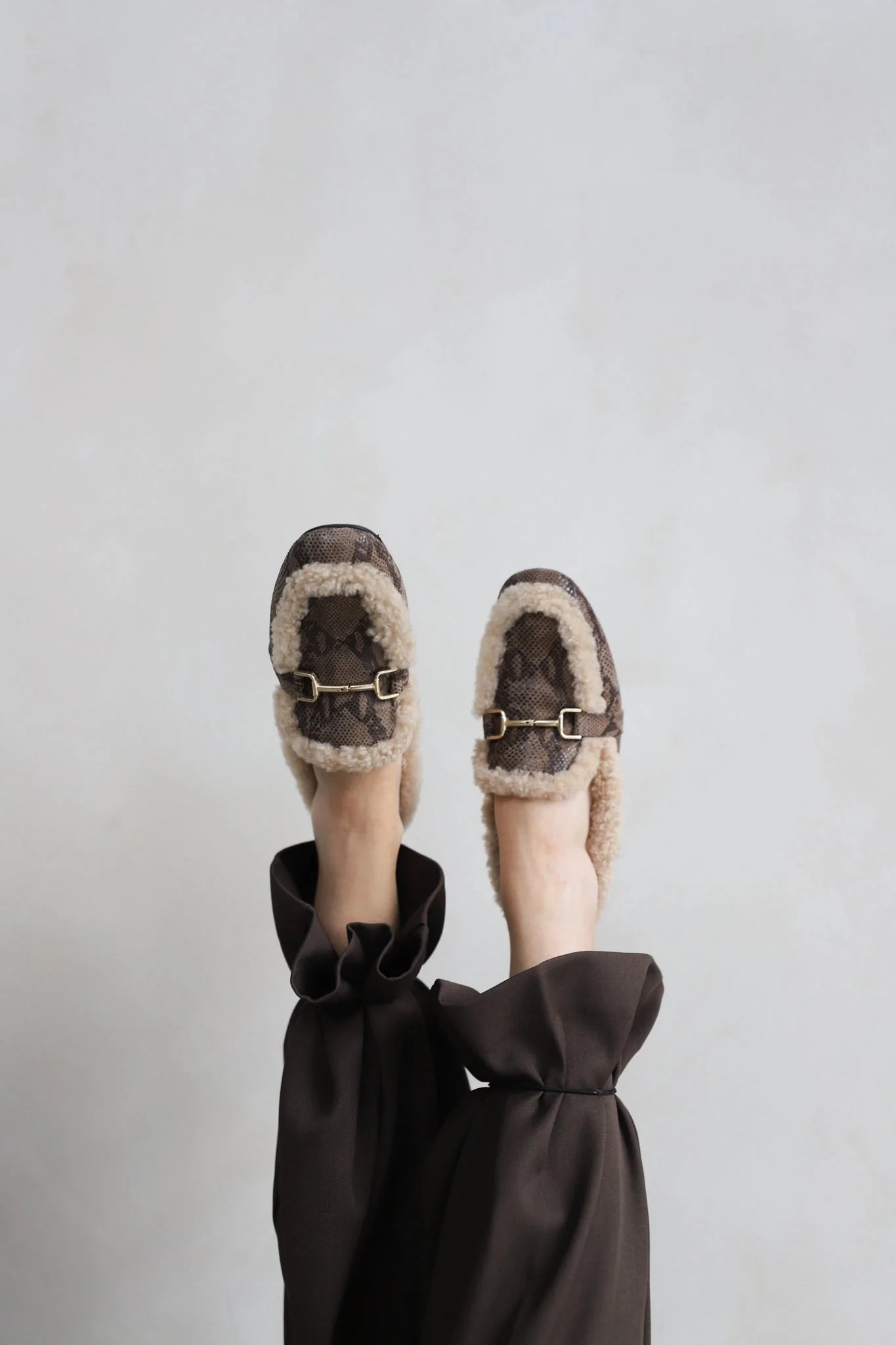 Babouche Loafer Loki donkerbruin