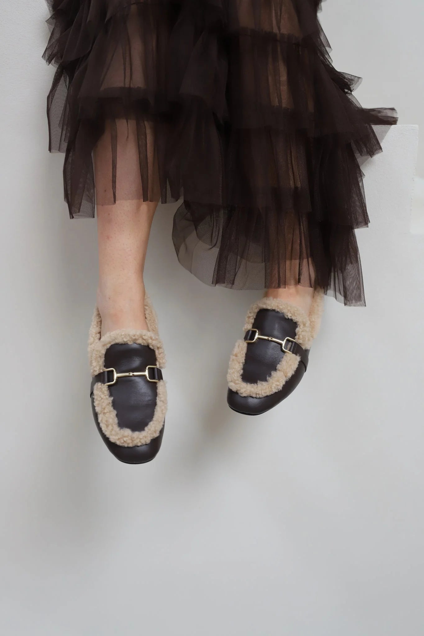 Babouche Loafer Loki donkerbruin
