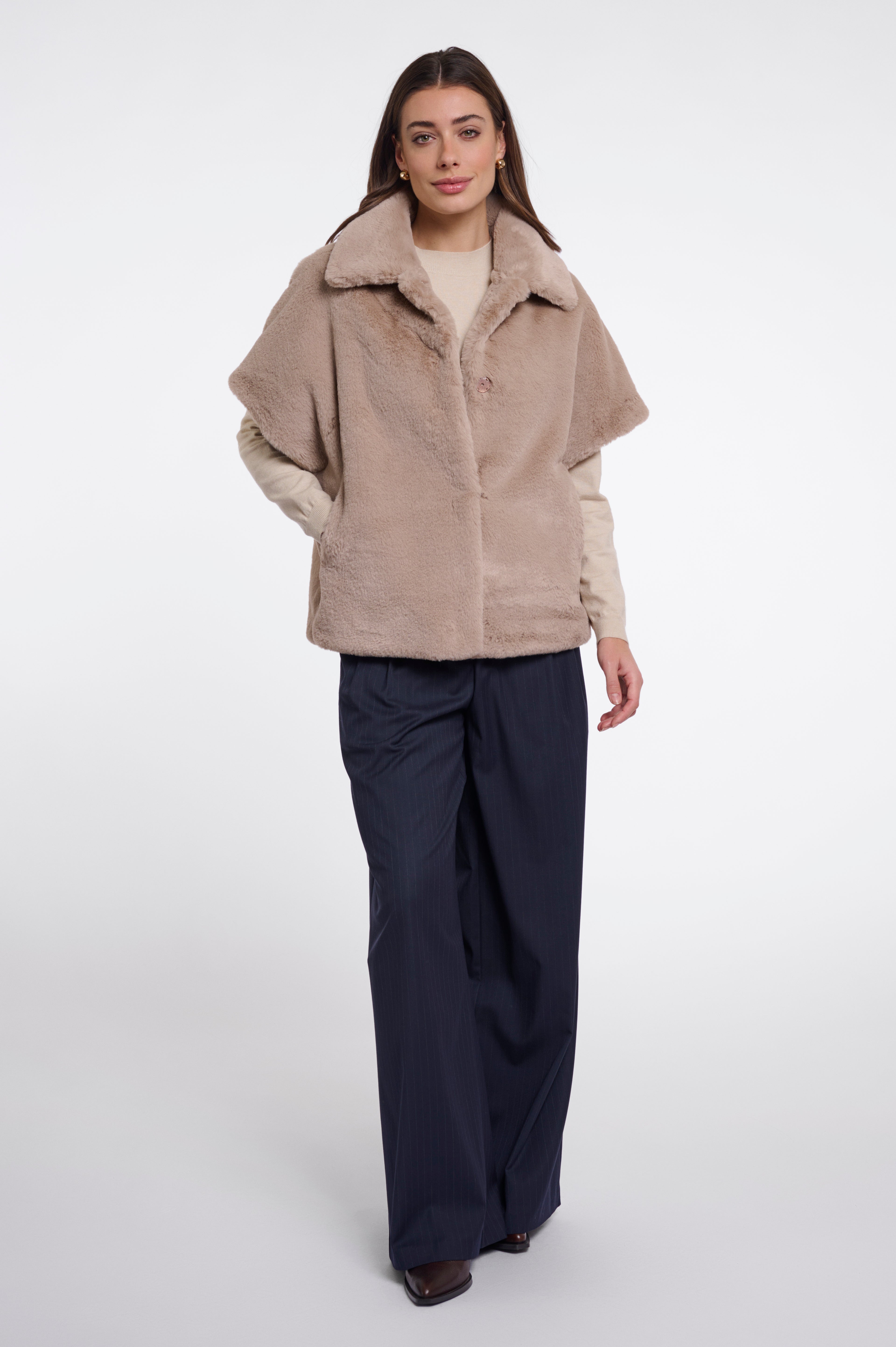 Rino & Pelle Bodil Waistcoat Oat