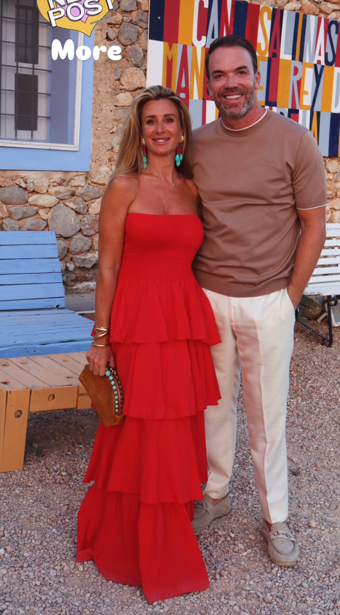 MVD Ruffle Maxi Jurk Red