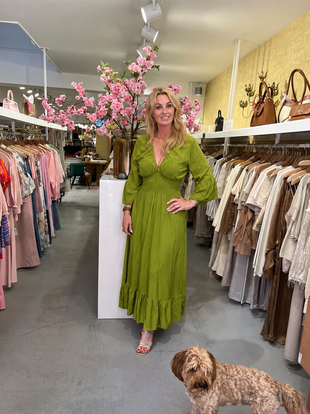 MVD Bella Maxi Jurk Groen