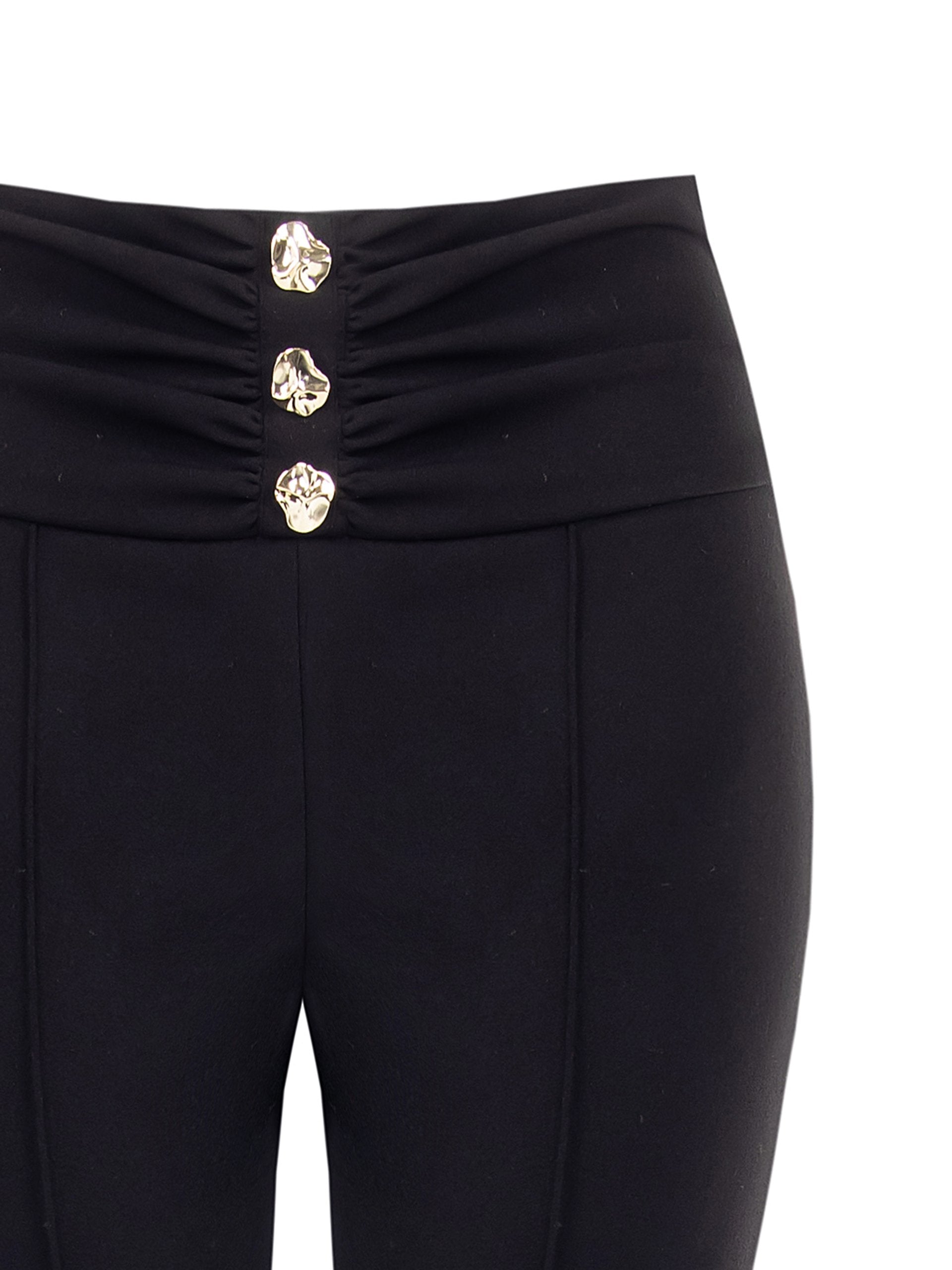 Rinascimento Zwarte Broek Knopen