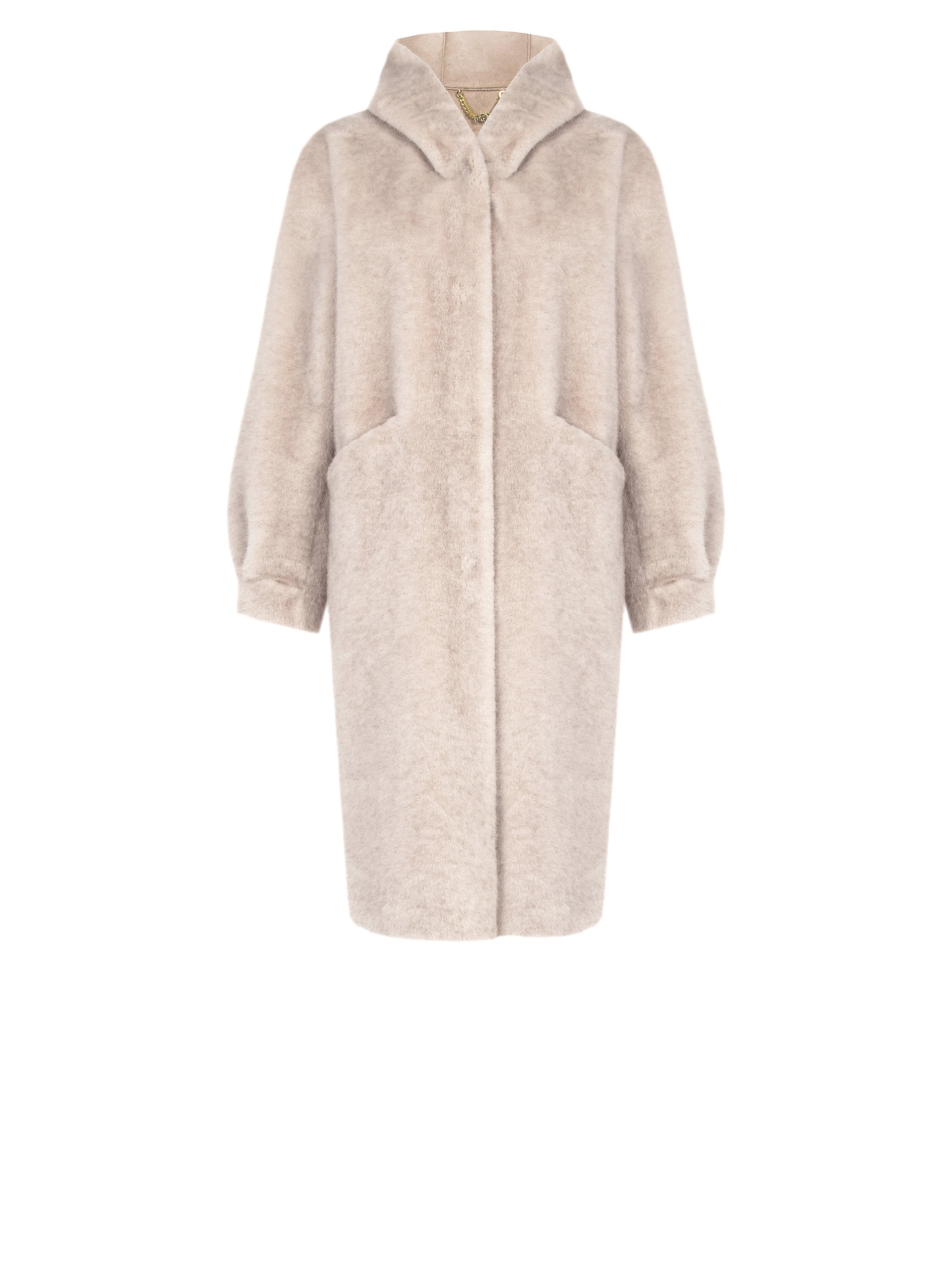 Rinascimento Faux Fur Jas light grey