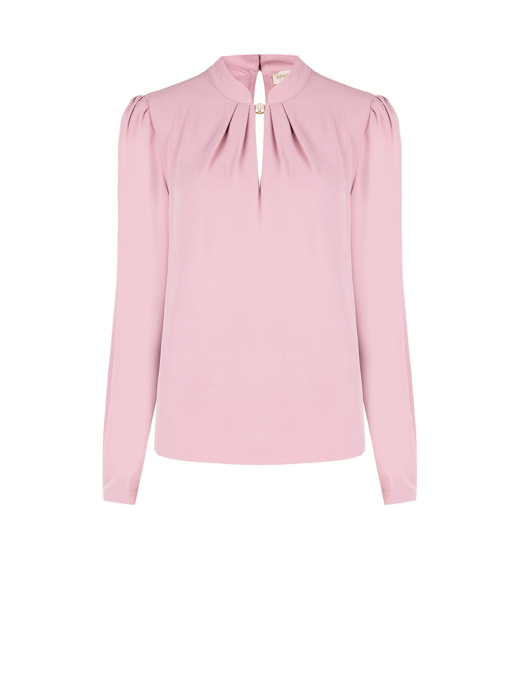 Rinascimento Blouse met diamant detail mauve