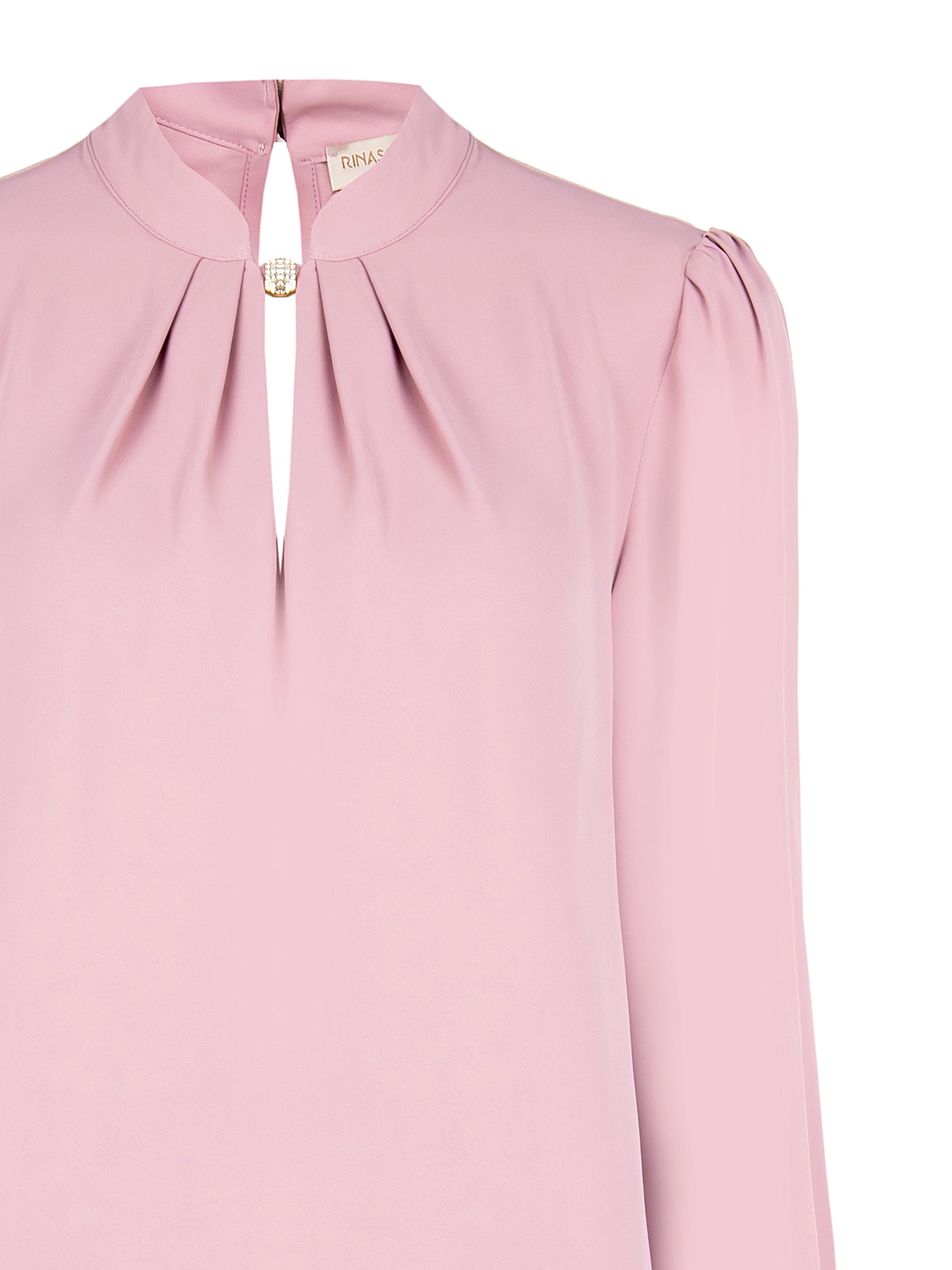 Rinascimento Blouse met diamant detail mauve