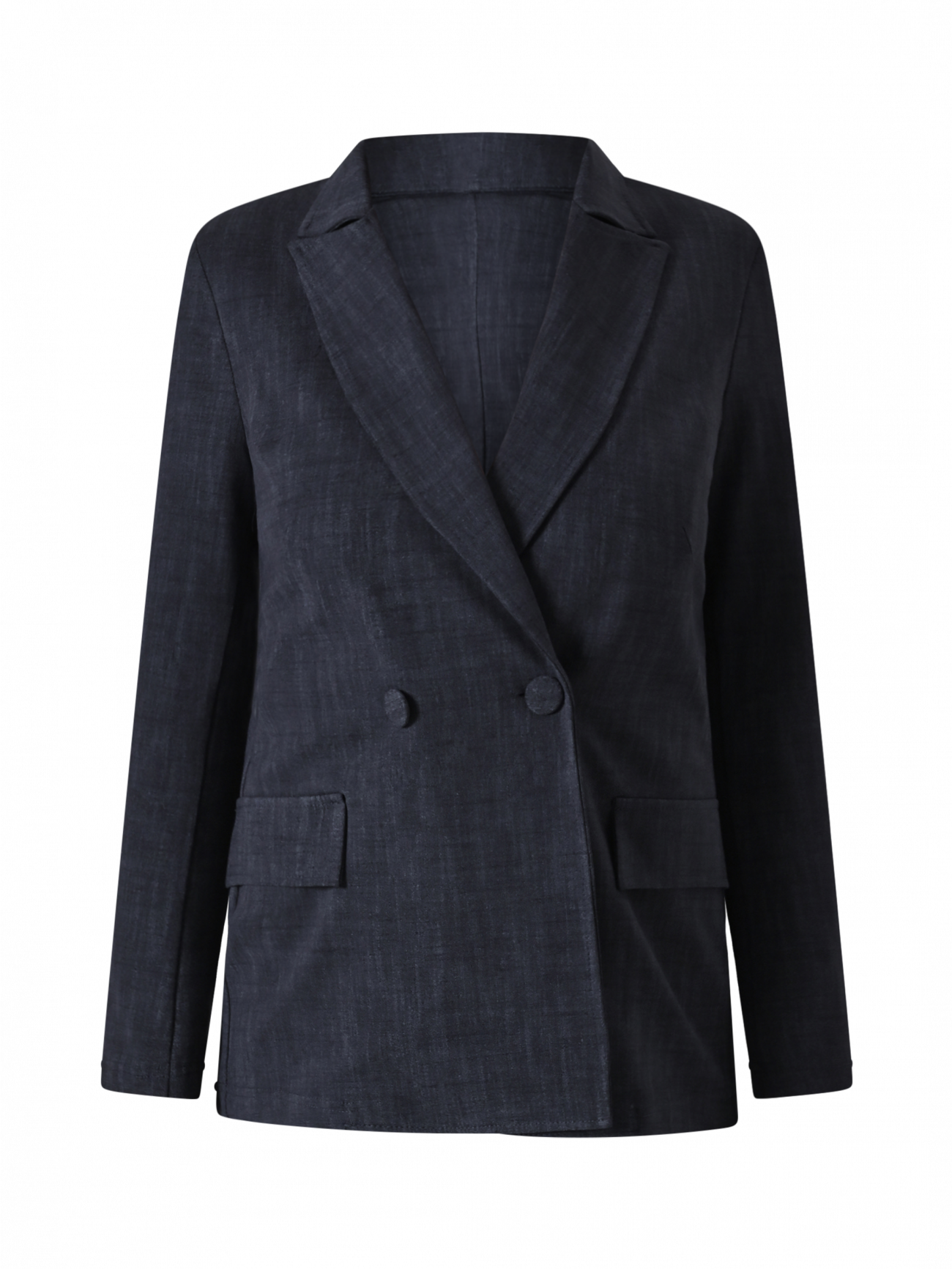 Rinascimento Blue Slub Milano-Stitch blazer