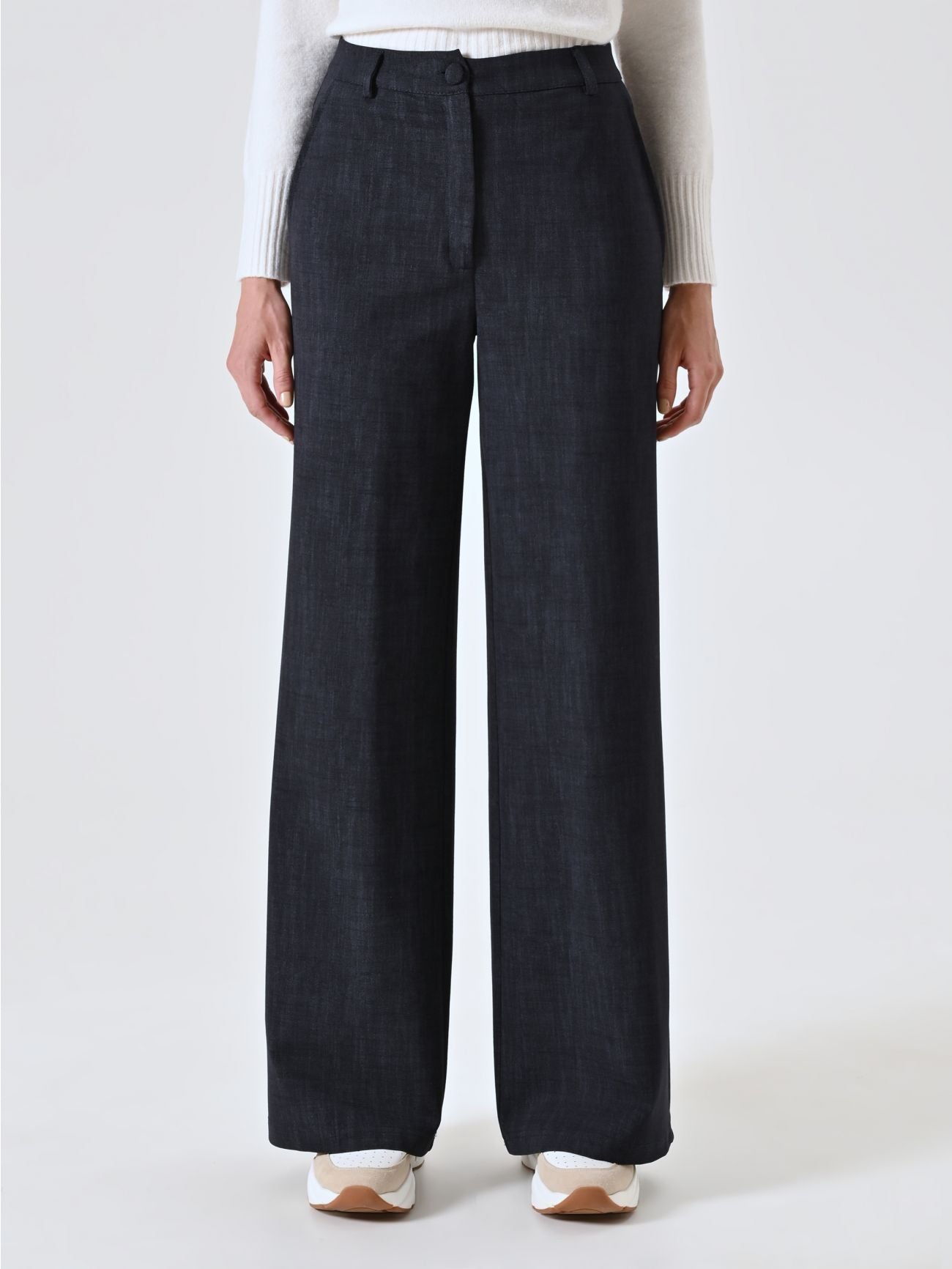 Rinascimento Blue Slub Milano-Stitch broek