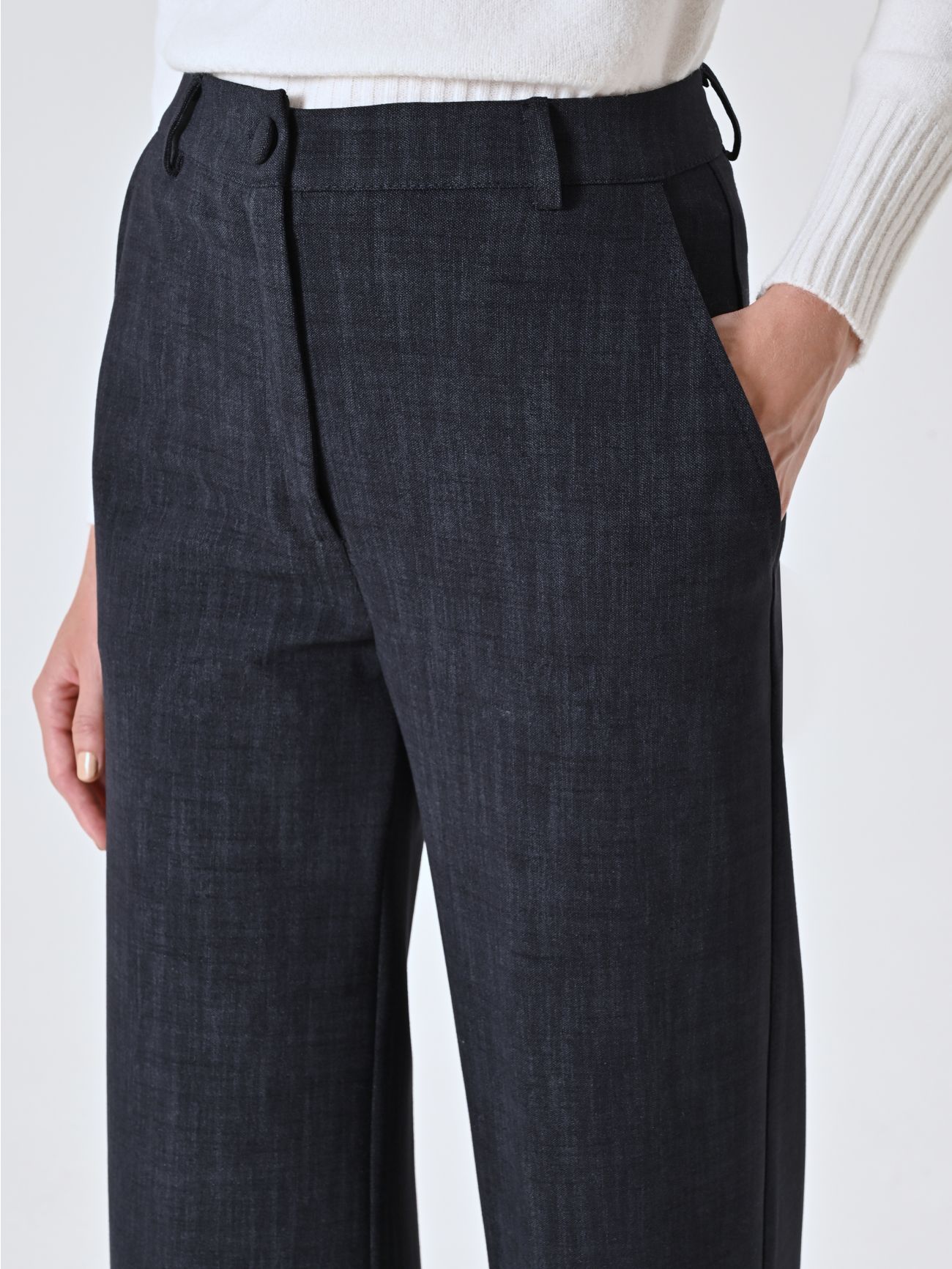 Rinascimento Blue Slub Milano-Stitch broek