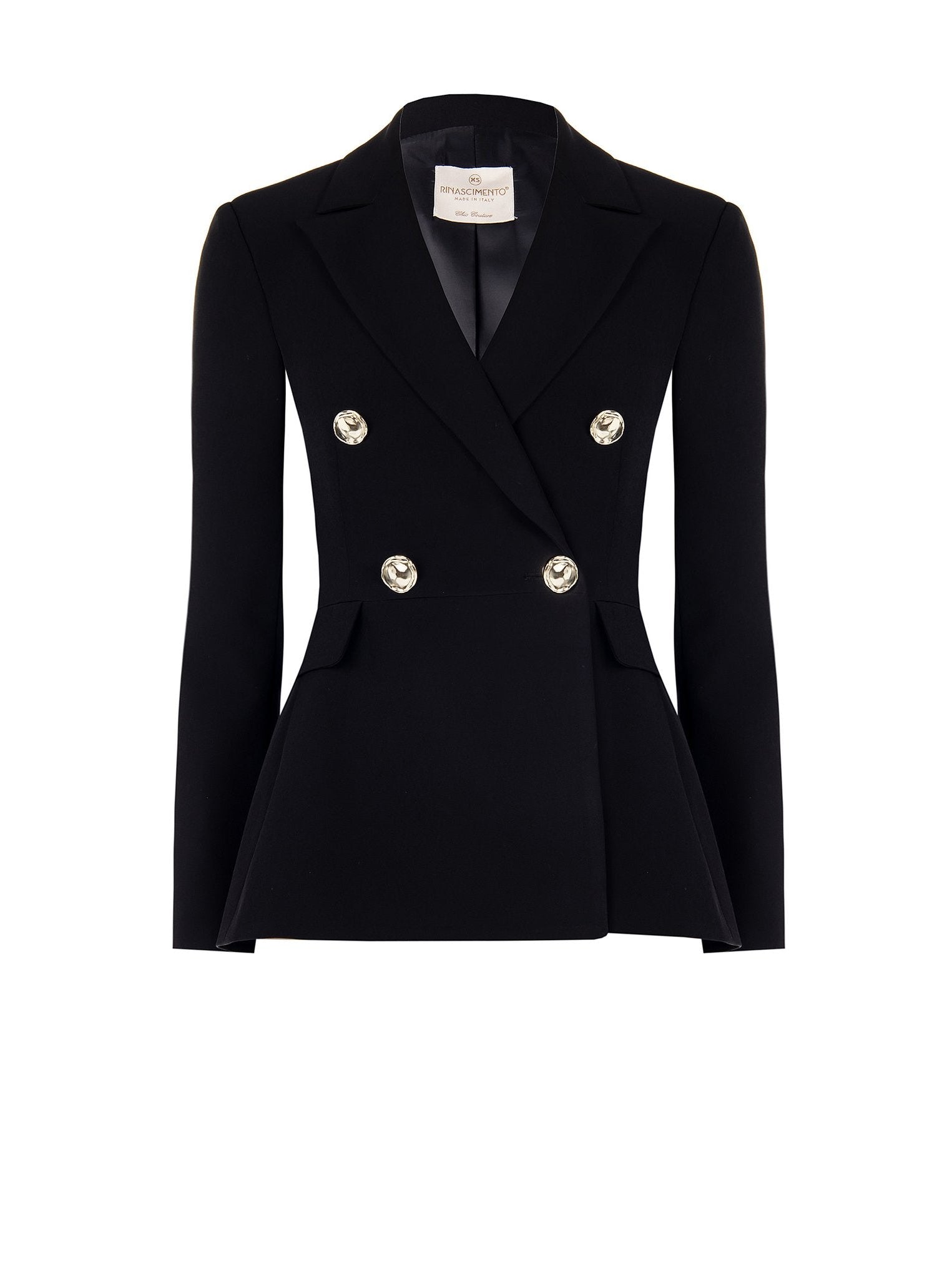 Rinascimento Double-Breasted Blazer zwart