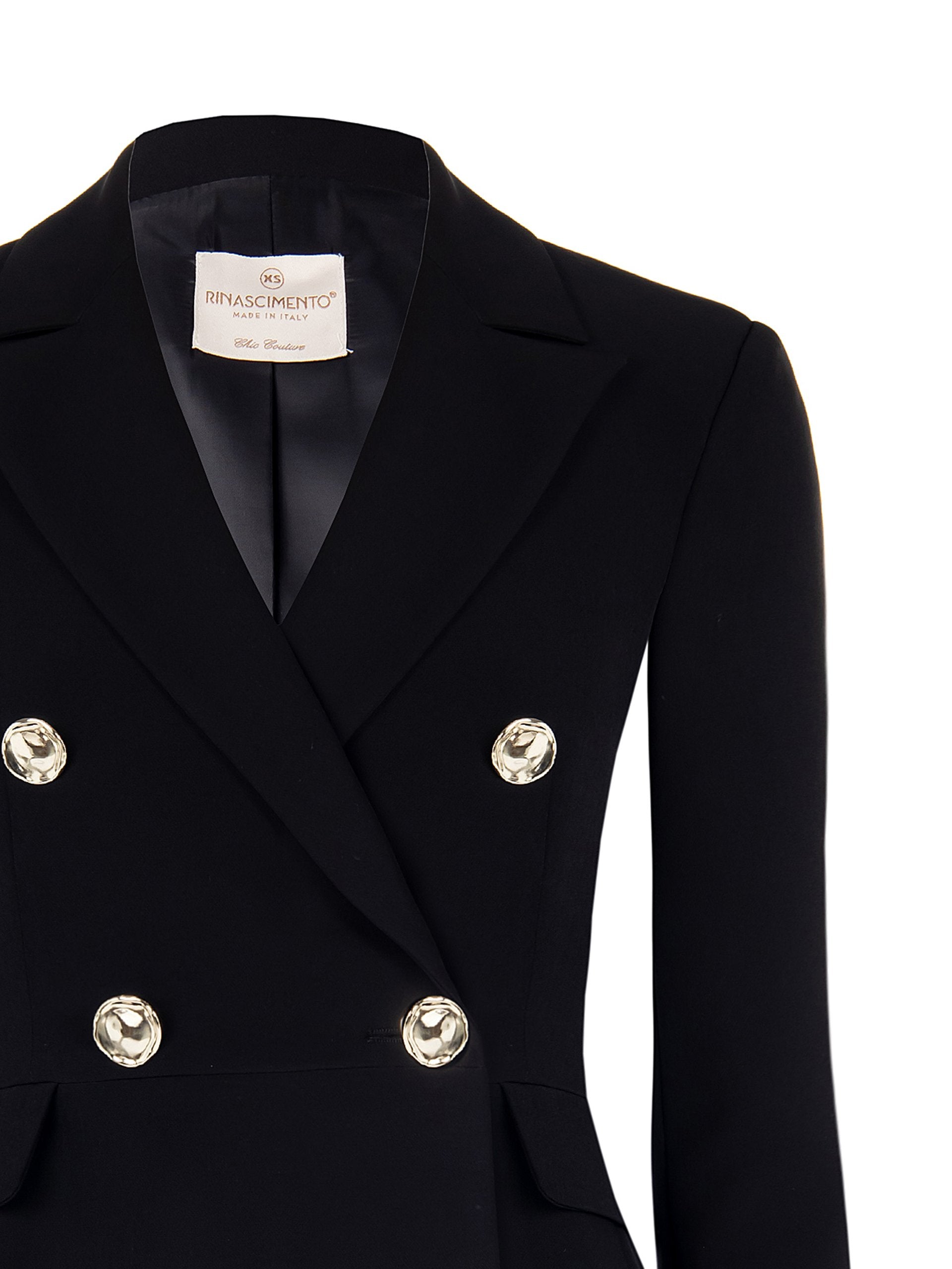 Rinascimento Double-Breasted Blazer zwart