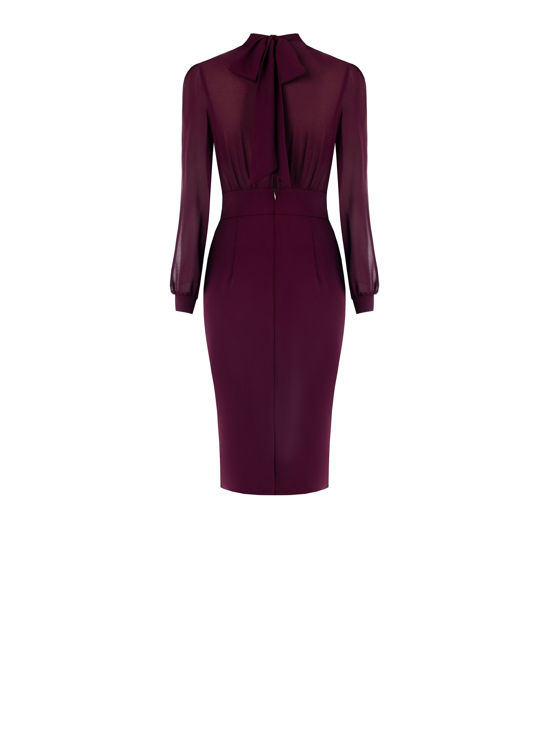 Rinascimento Giorgia Palmas X Sheath Dress – Burgundy