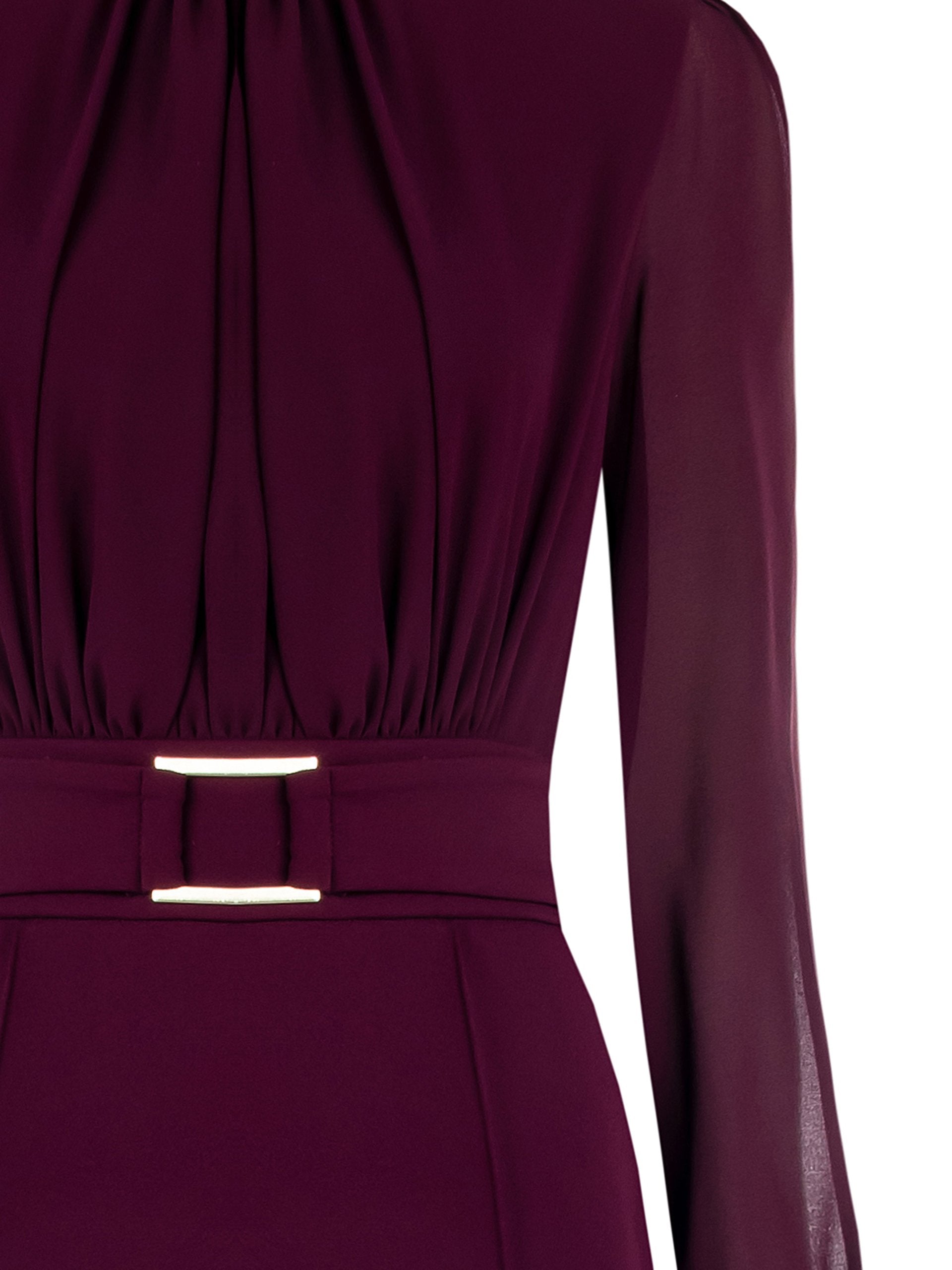 Rinascimento Giorgia Palmas X Sheath Dress – Burgundy
