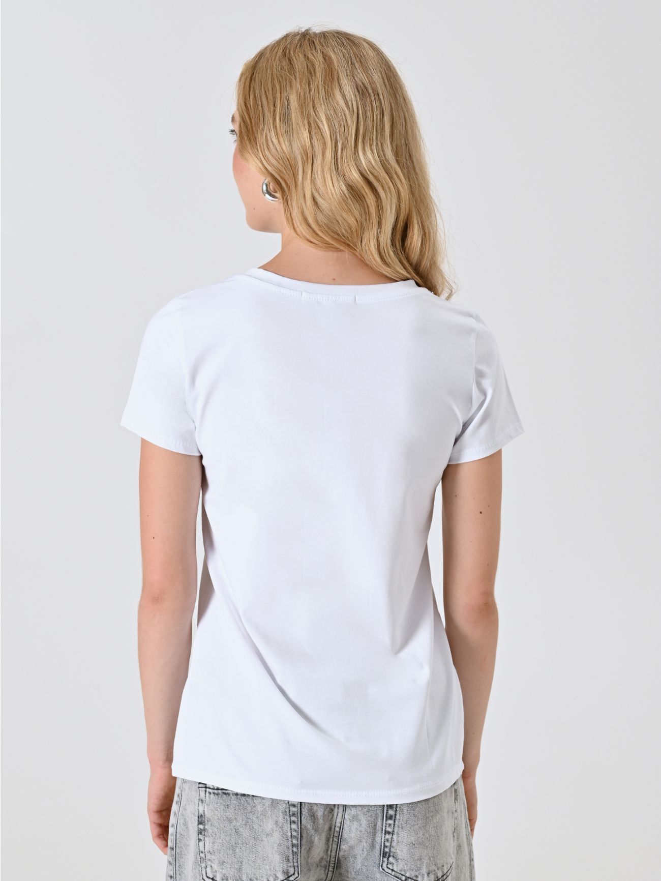 Rinascimento T-Shirt met Rhinestone strik