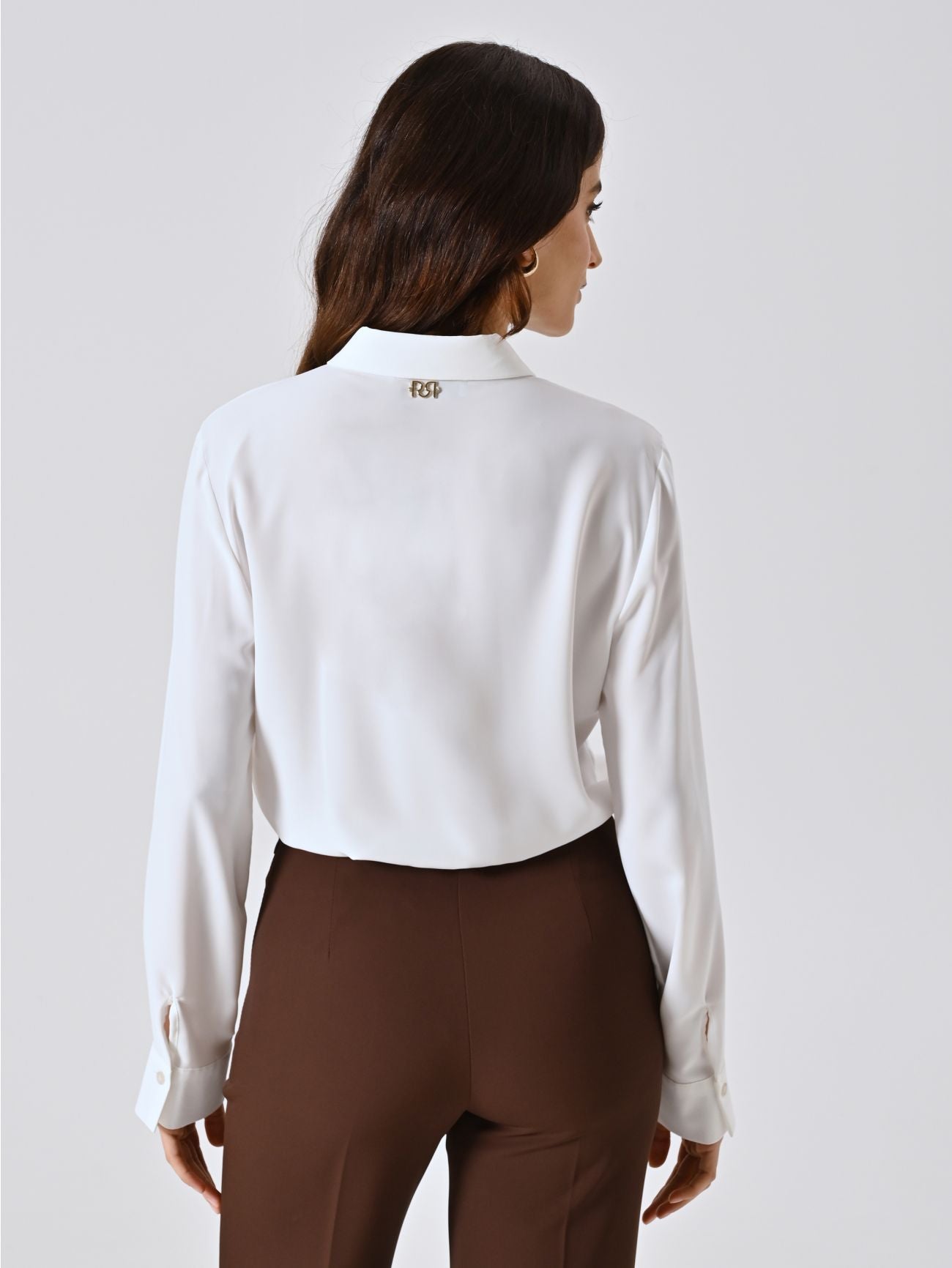 Rinascimento Cropped Witte Blouse