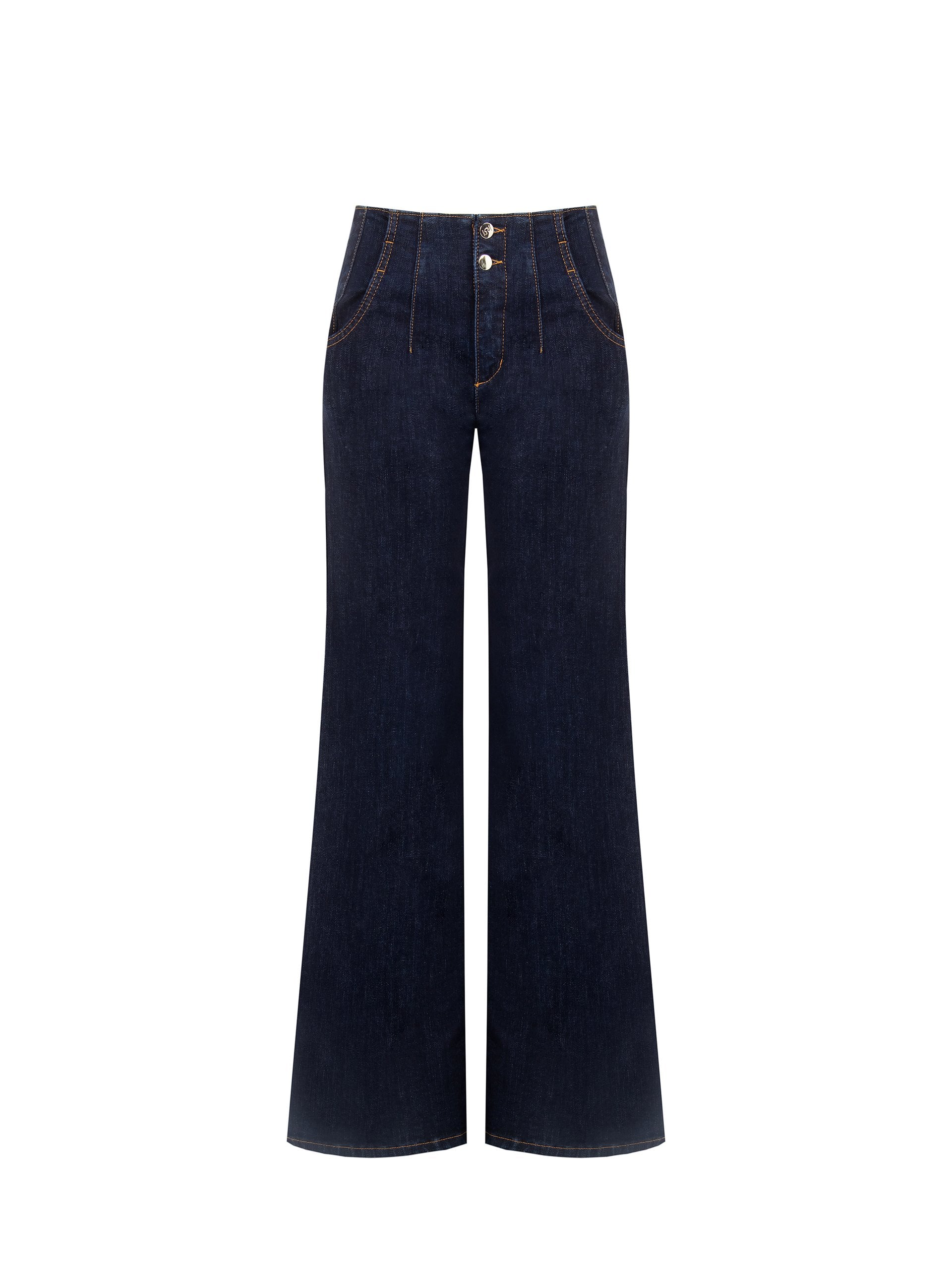 Rinascimento Dark-Wash Wide Jeans