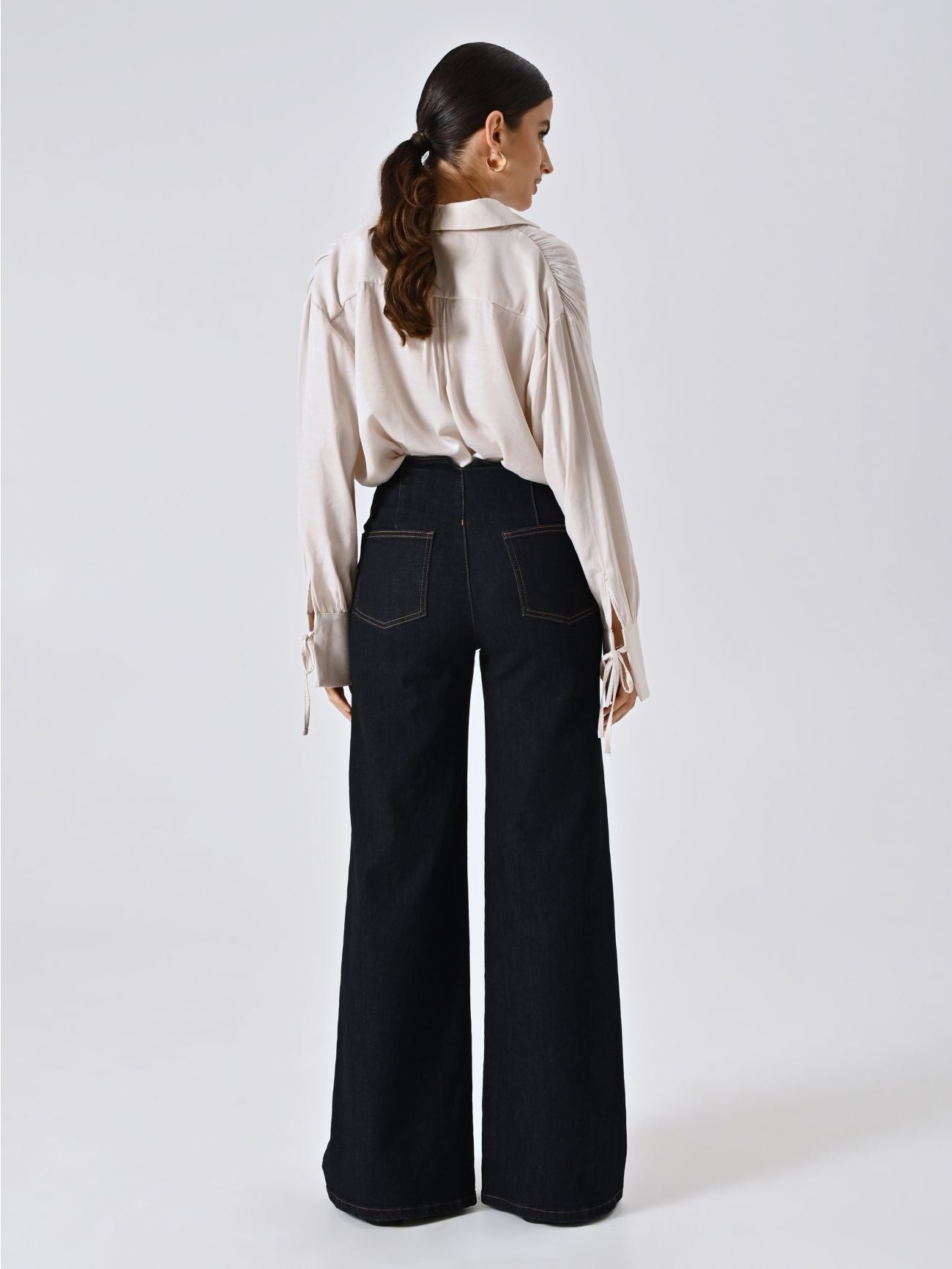 Rinascimento Dark-Wash Wide Jeans