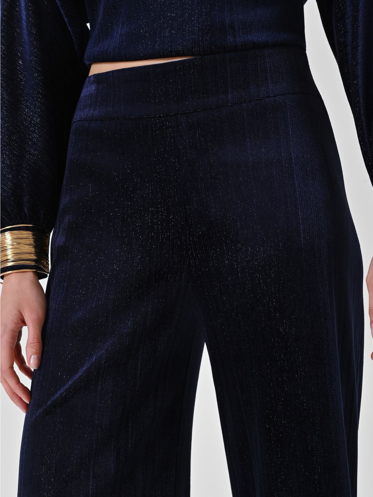 Rinascimento Navyblauwe Straight-Leg Broek