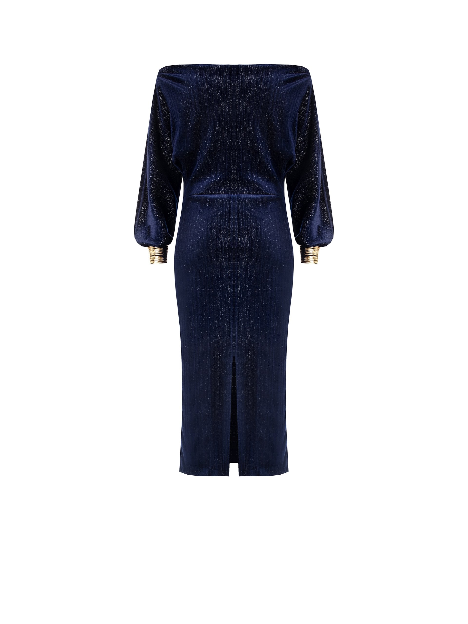 Rinascimento Sheath Jurk met watervalhals