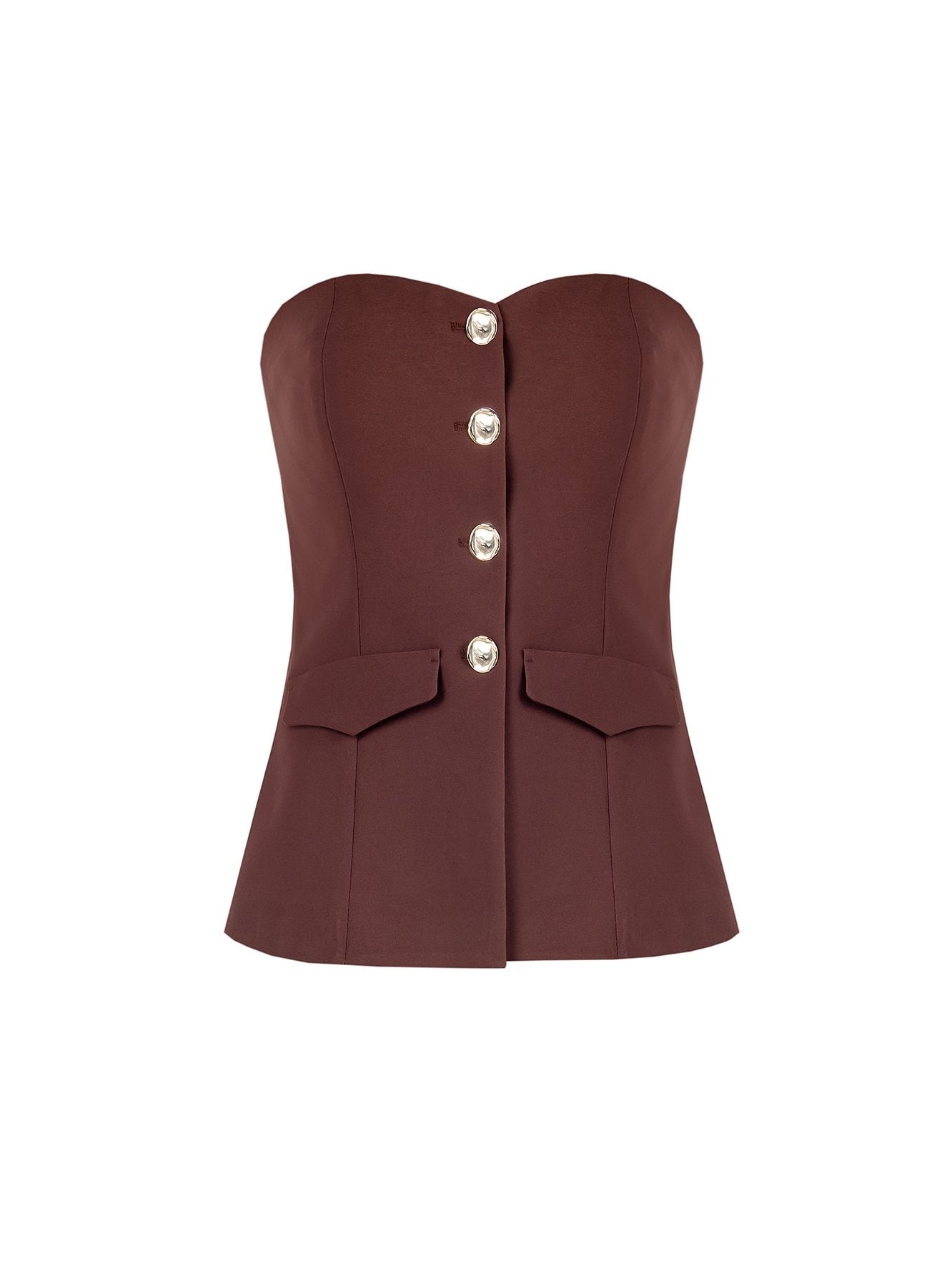 Rinascimento Bustier Top bruin