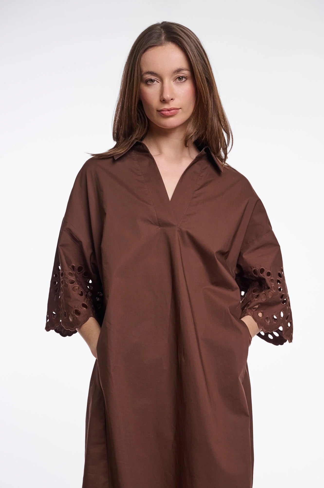 Rino & Pelle Ceylin Dress Dark Brown