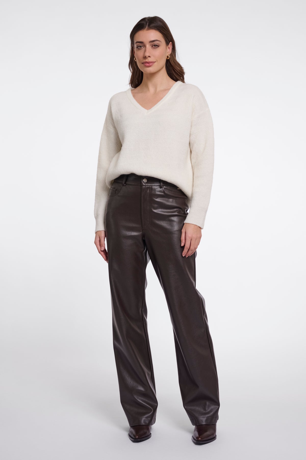 Rino & Pelle Corian Faux Leather Pantalon Peated