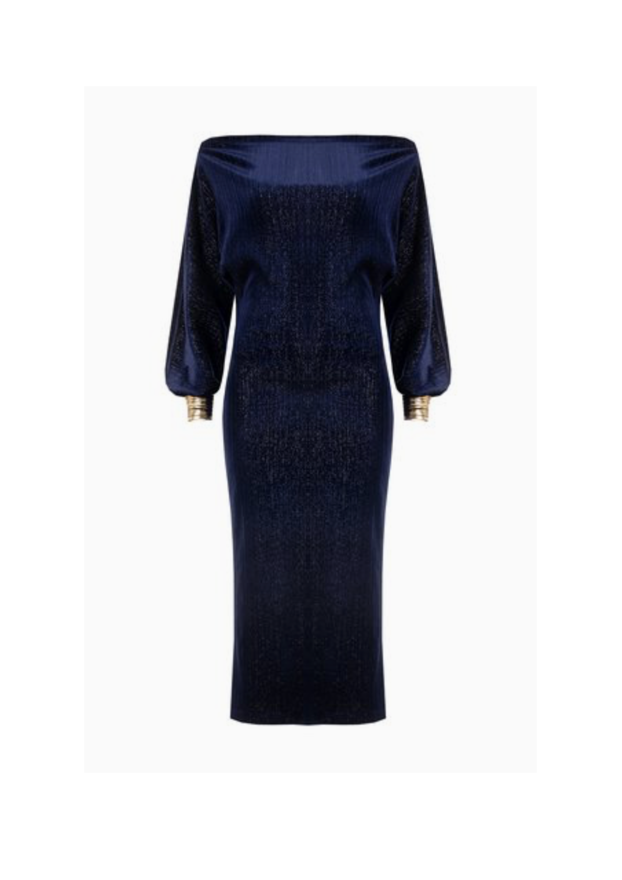 Rinascimento Sheath Jurk met watervalhals