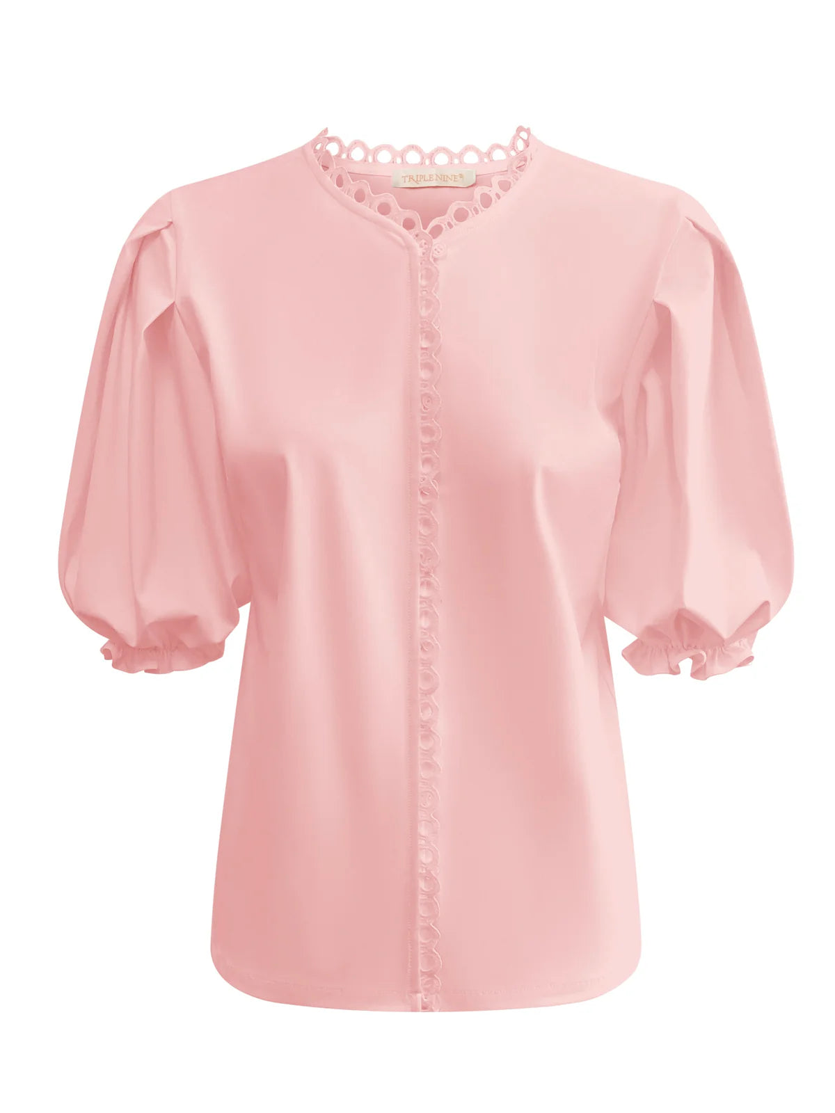 Triple Nine Blouse Lace Powder Pink